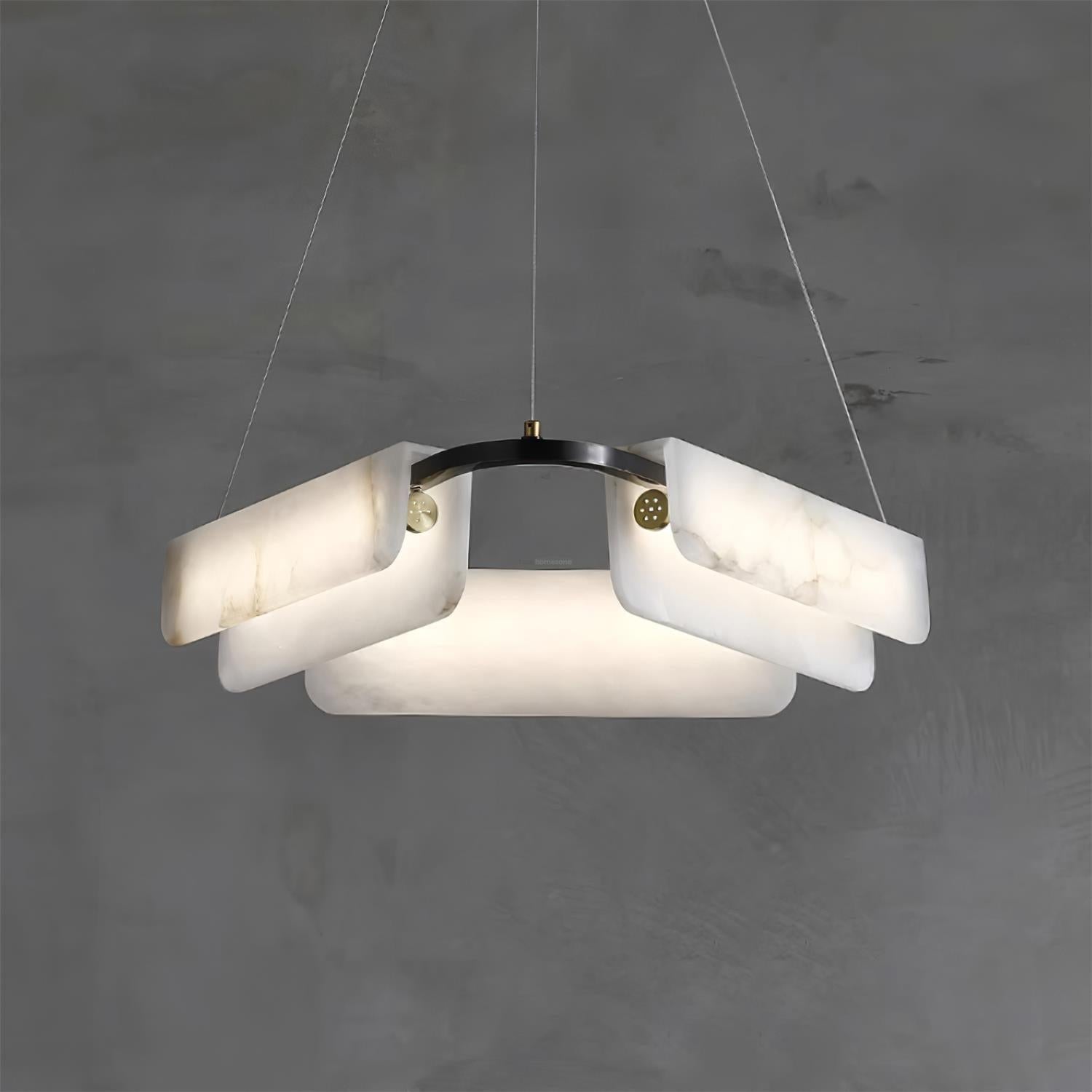 Delia Alabaster Chandelier - Alabaster, Alabaster Chandelier-1-Luxehomezone