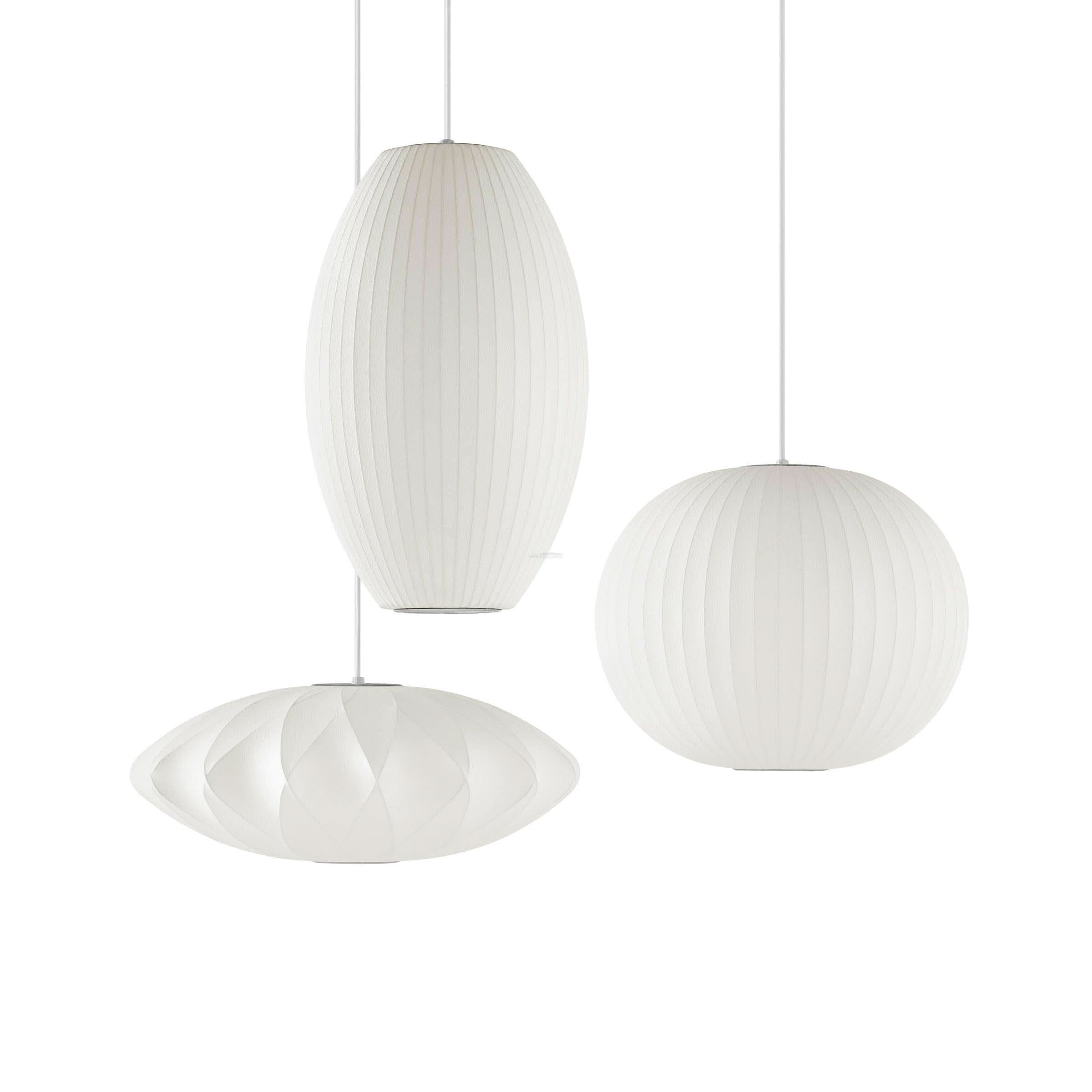 Bubble Pendant Light with Artificial Silk Lampshade - Luxehomezone