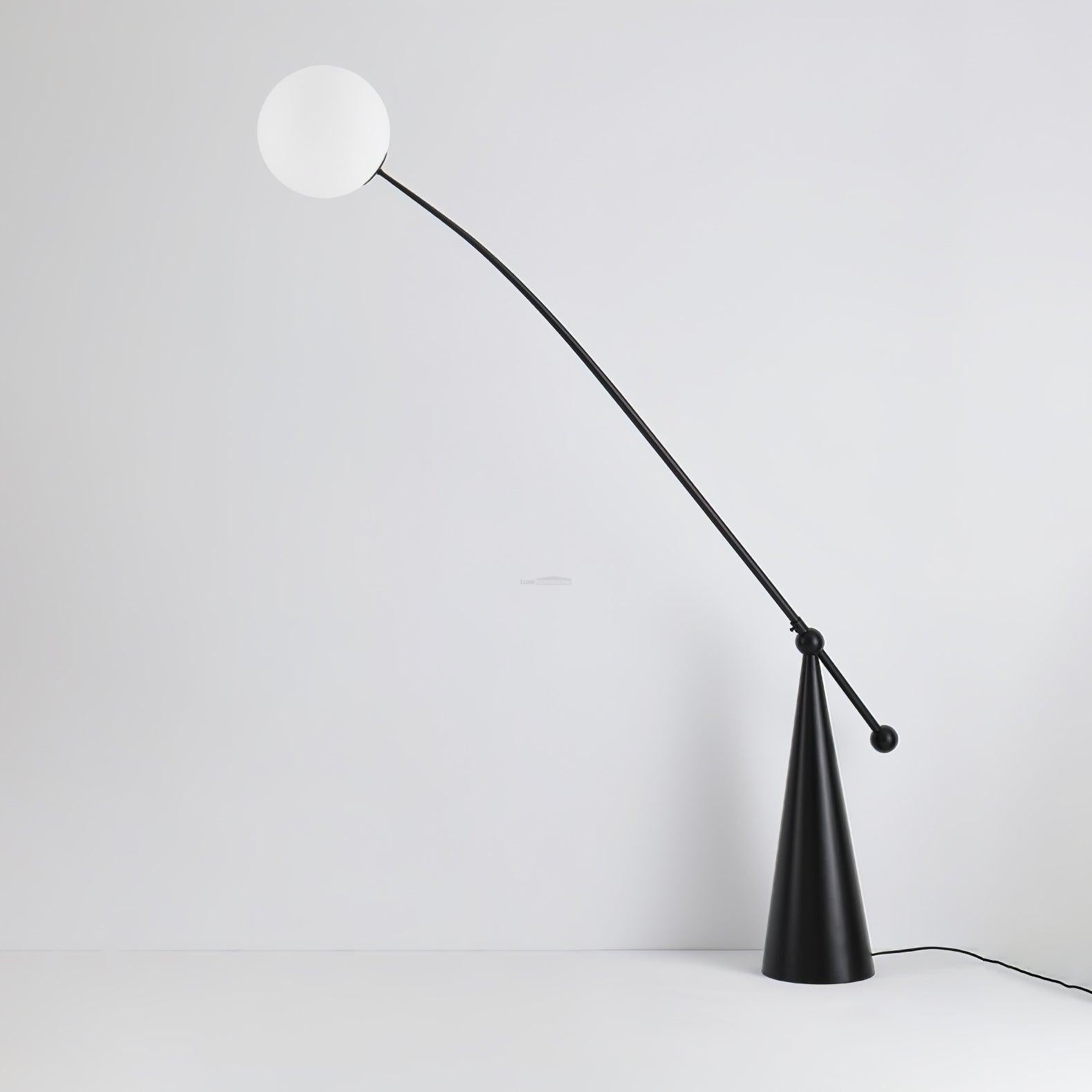 Opal Arc Floor Light - Bent-1-Luxehomezone