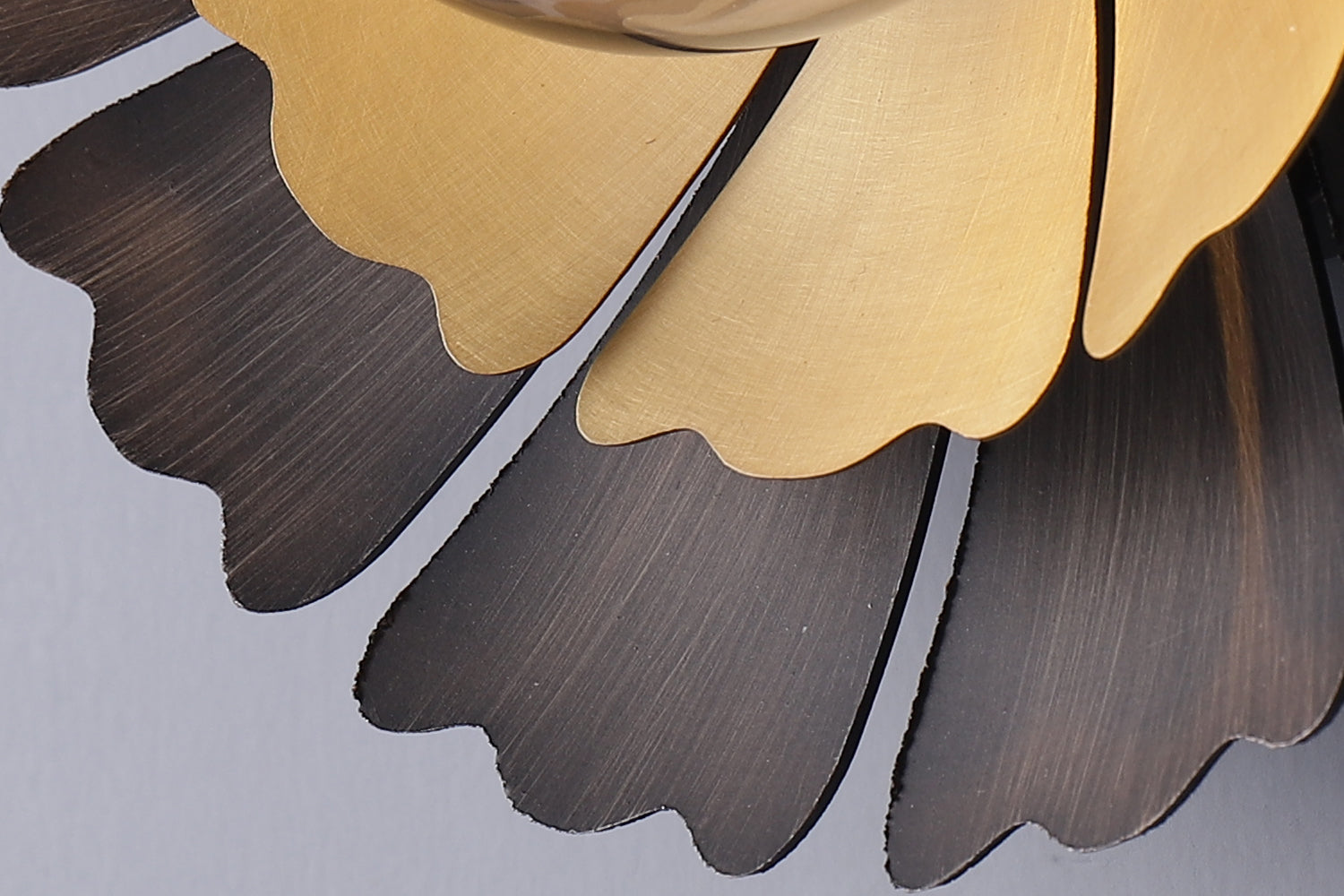 Flower Wall Sconce With Brass Shades