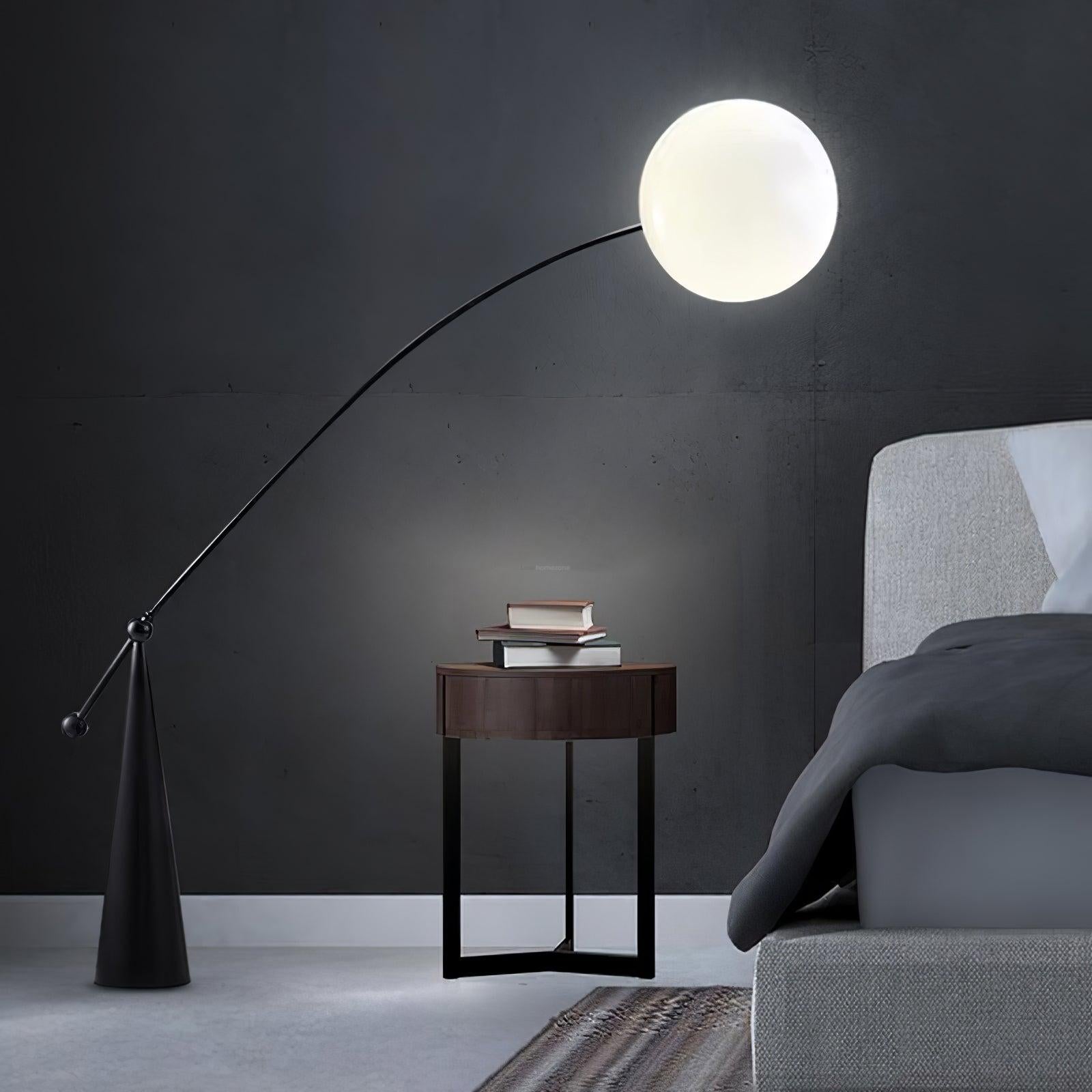 Opal Arc Floor Light - Bent-1-Luxehomezone