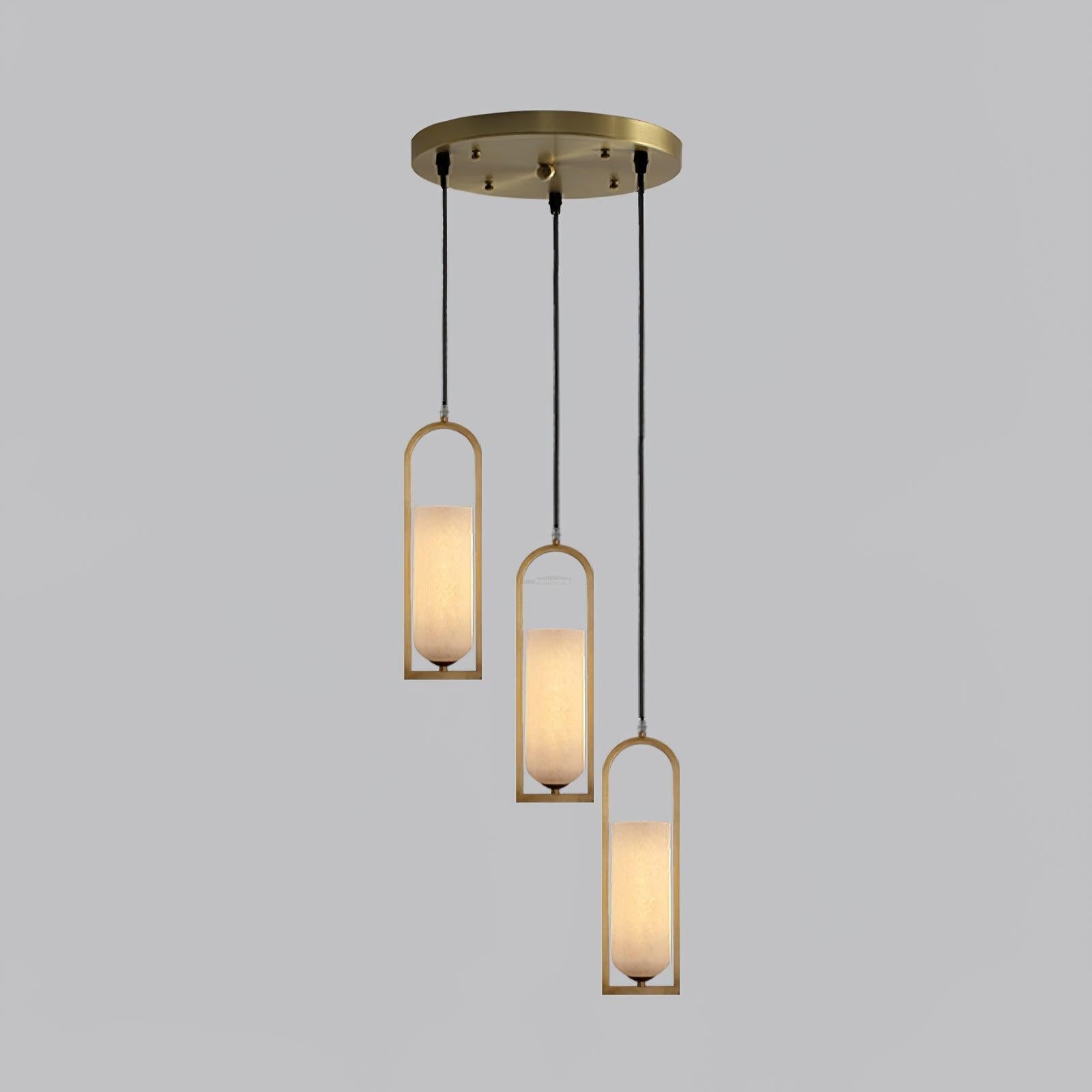 Melange Alabaster  Small Pendant Light - Alabaster, Alabaster Pendant-1-Luxehomezone