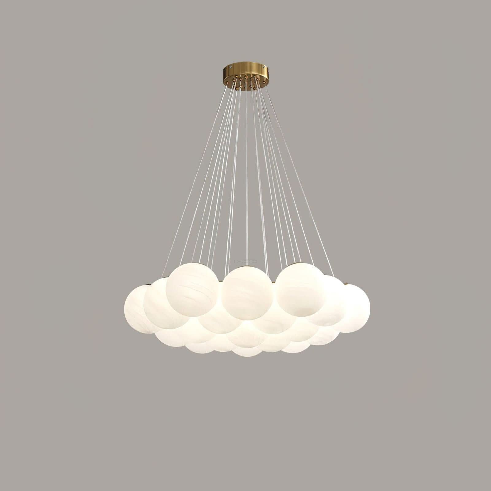 Glass Cluster Chandelier with 7/13/19 heads - Luxehomezone