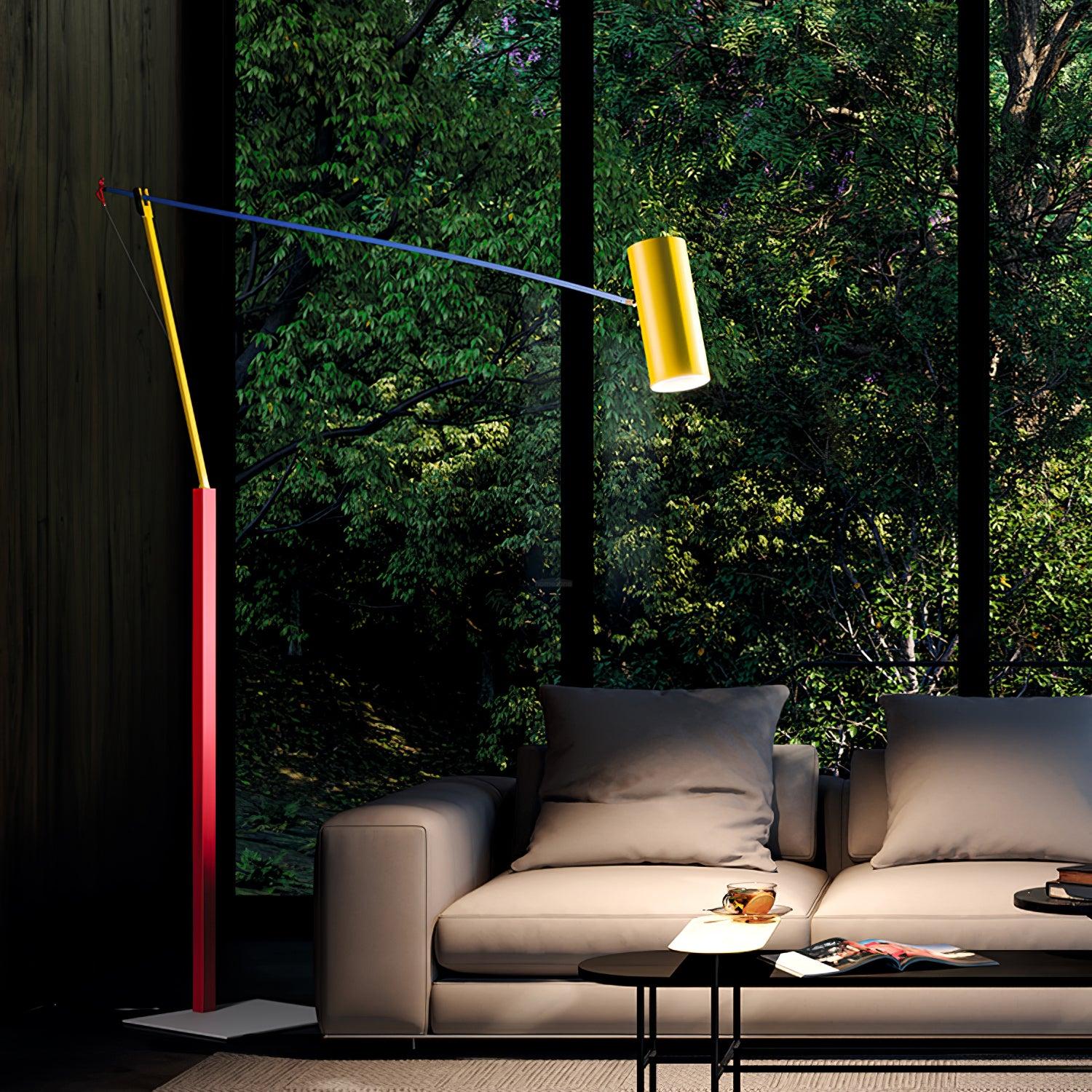 Ettorino Floor Lamp - Alonso, Flexible, Red & Yellow & Blue-1-Luxehomezone