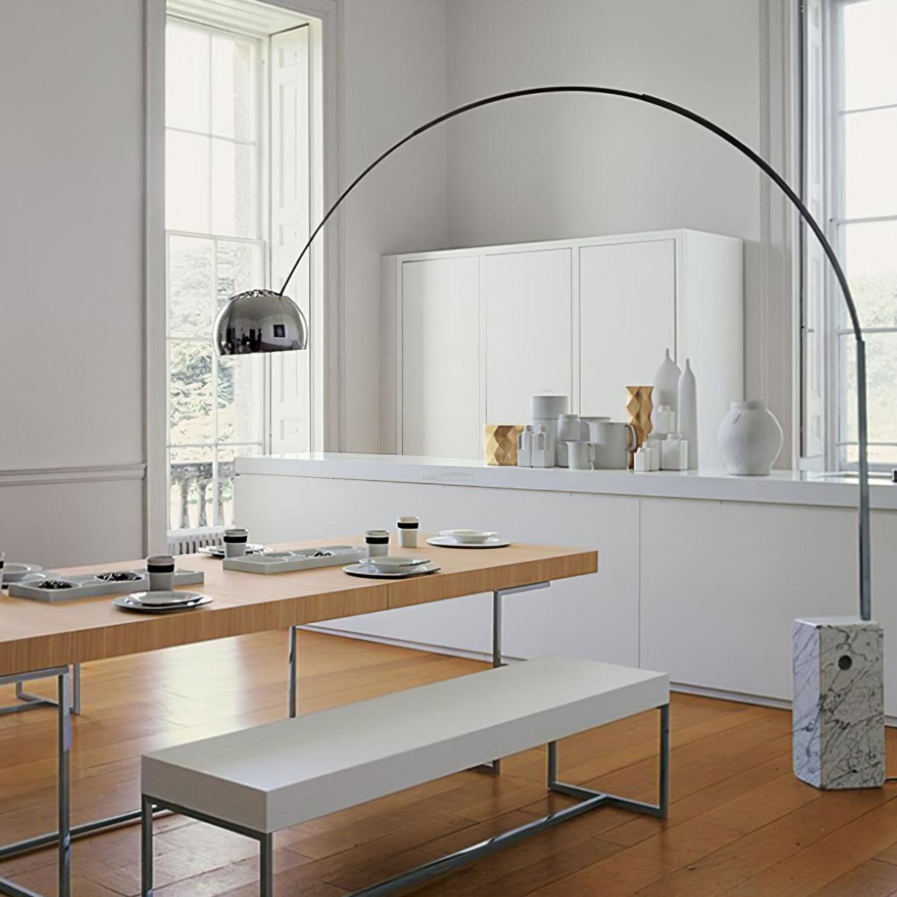 Arco Floor Light - Alabaster-1-Luxehomezone
