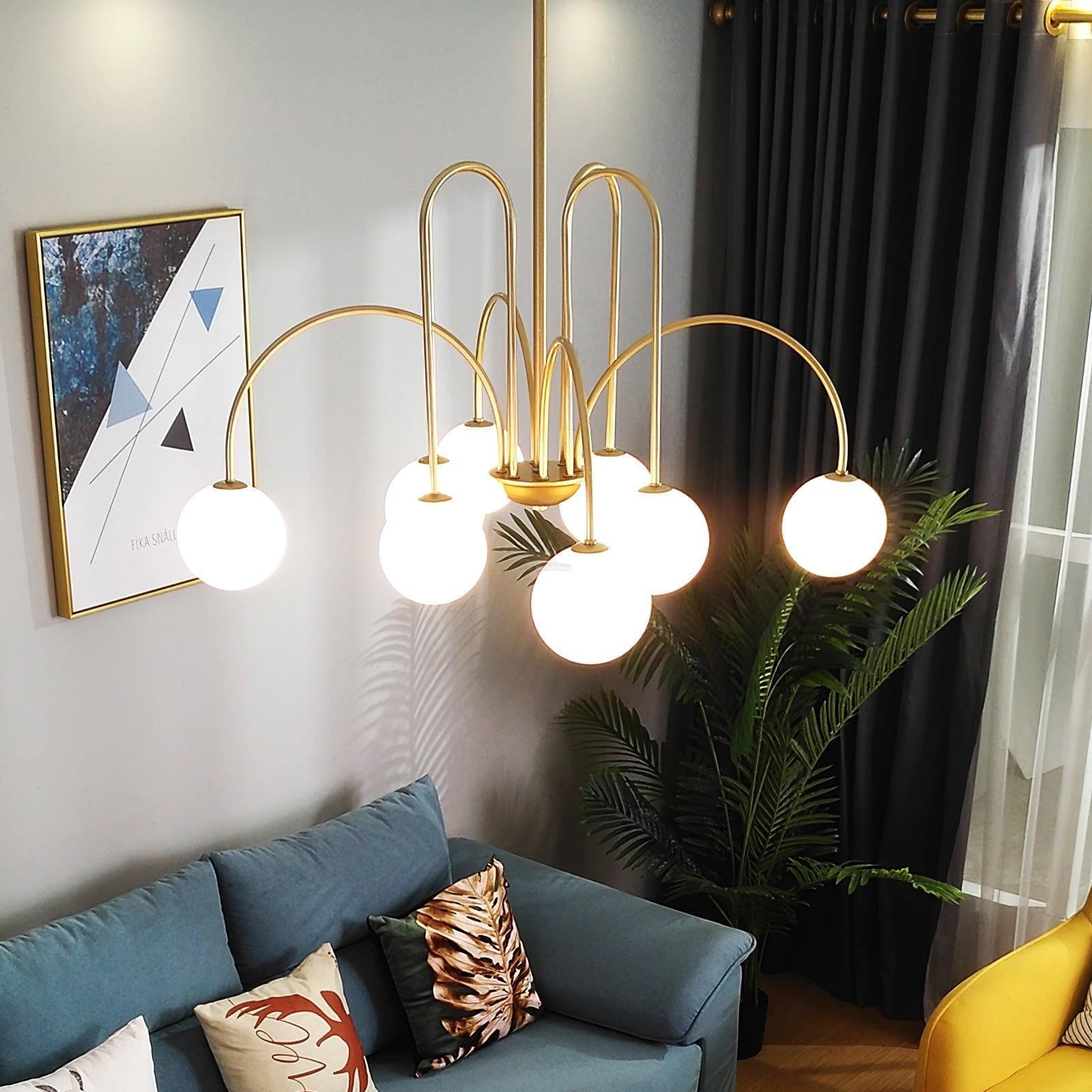 Delaney Chandelier with 6/8 heads - Bend-1-Luxehomezone