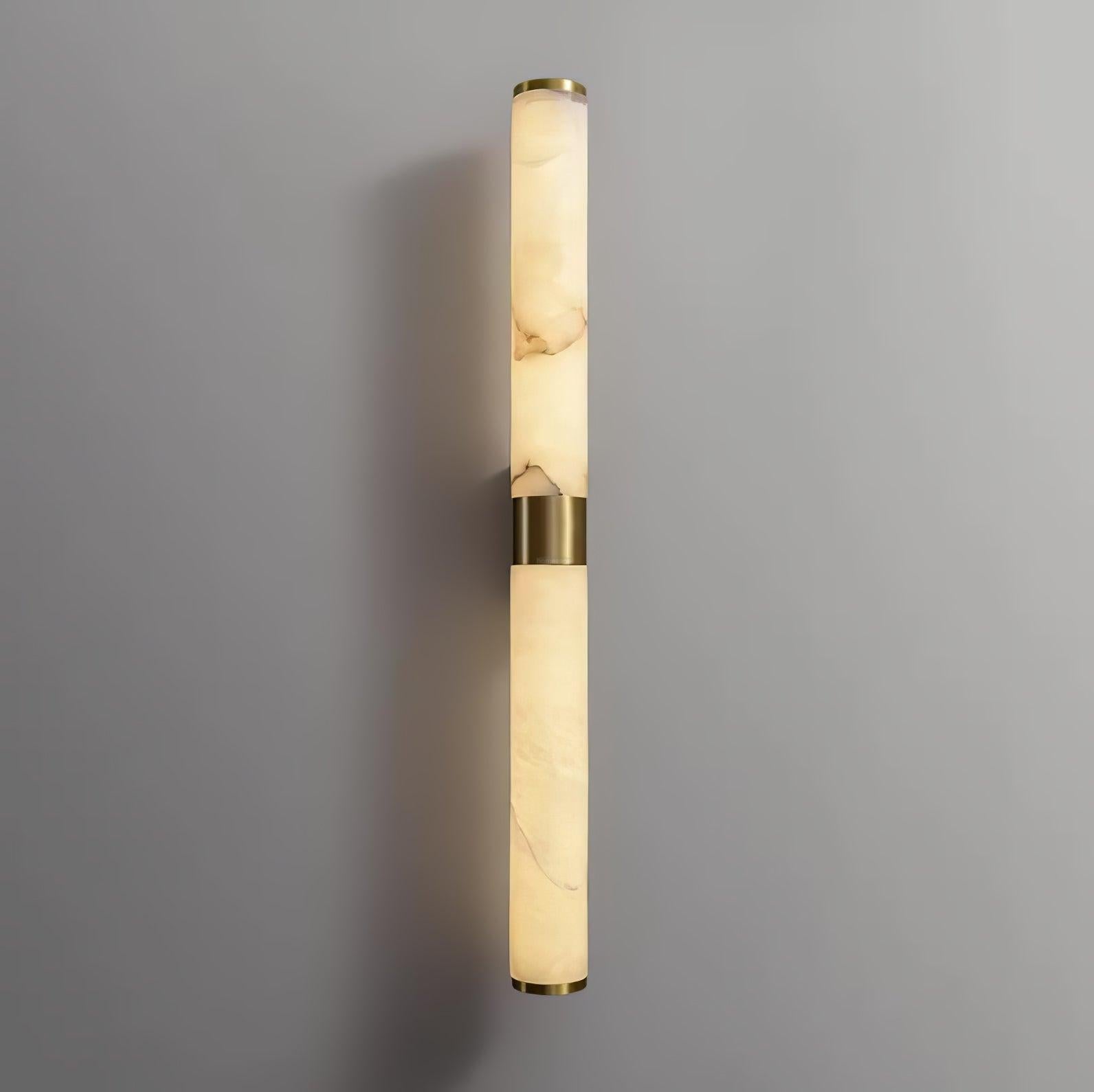 Line Alabaster Wall Sconce - Alabaster, Alabaster Wall Lamp-1-Luxehomezone