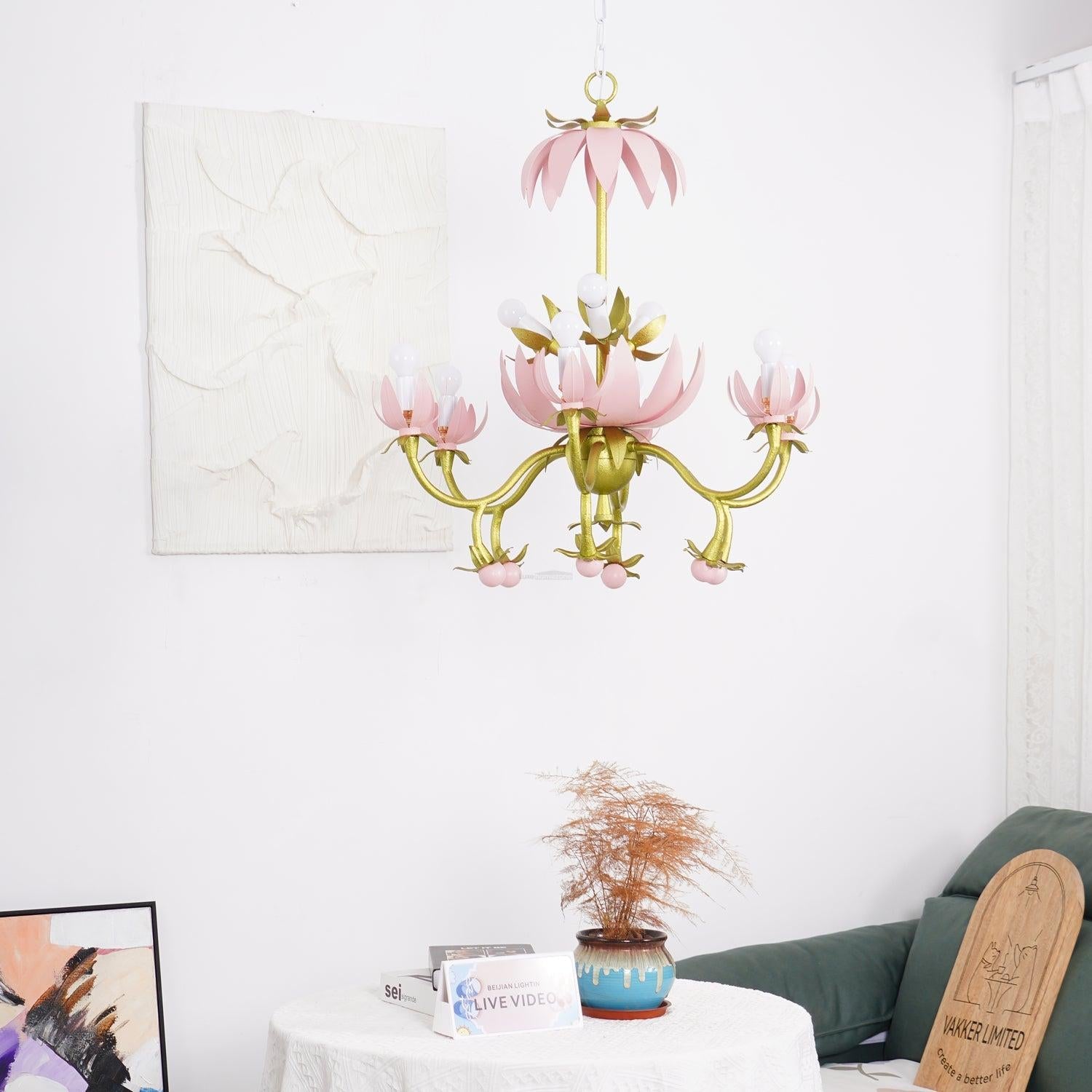 Mardi Gras Blossom Chandelier  Φ 25.6″ - -1-Luxehomezone