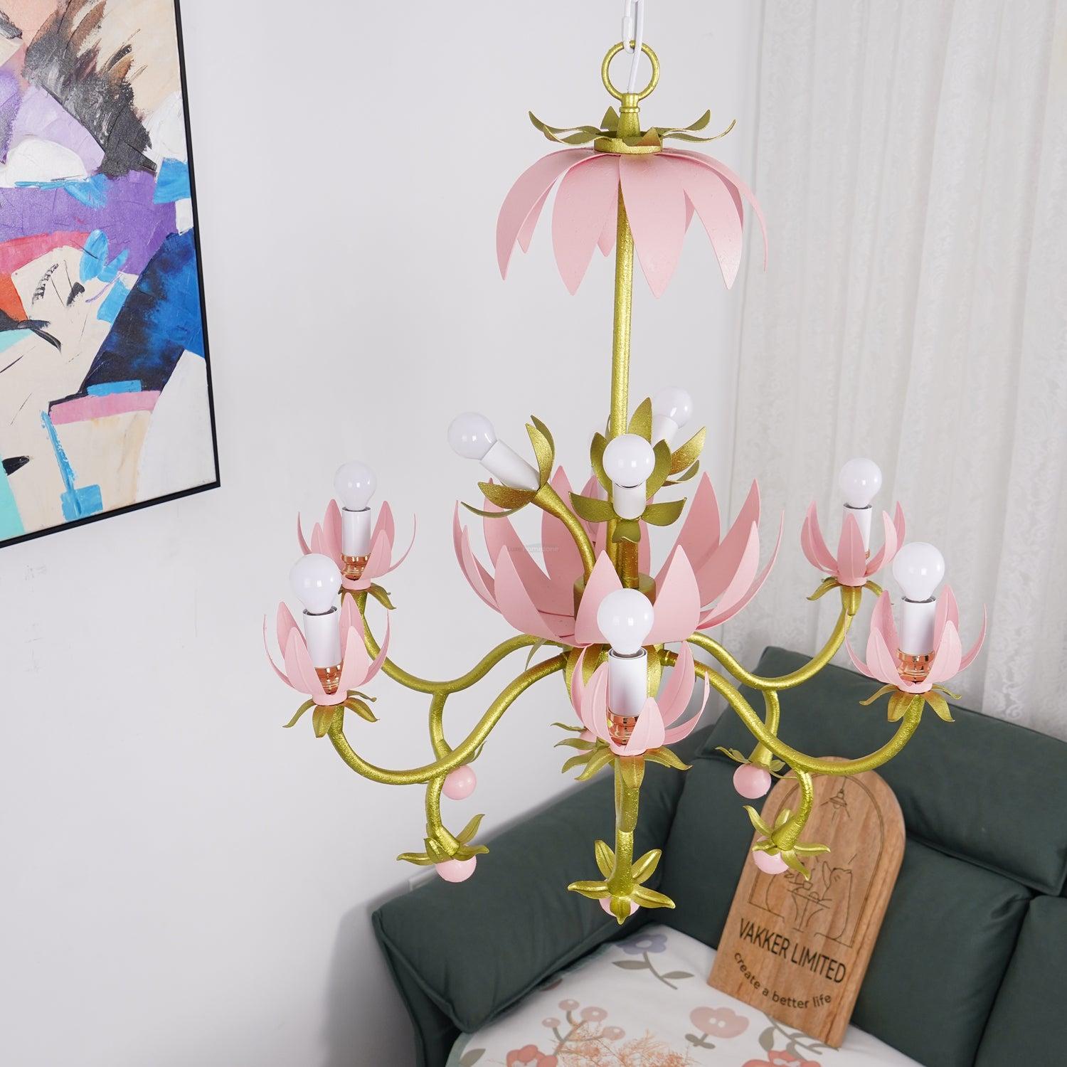 Mardi Gras Blossom Chandelier  Φ 25.6″ - -1-Luxehomezone