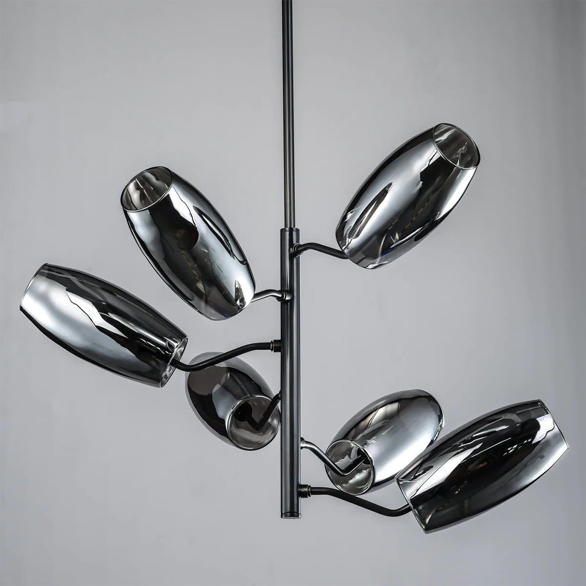 Brass Chandelier with Glass Spheres Lucency - Lucency-1-Luxehomezone