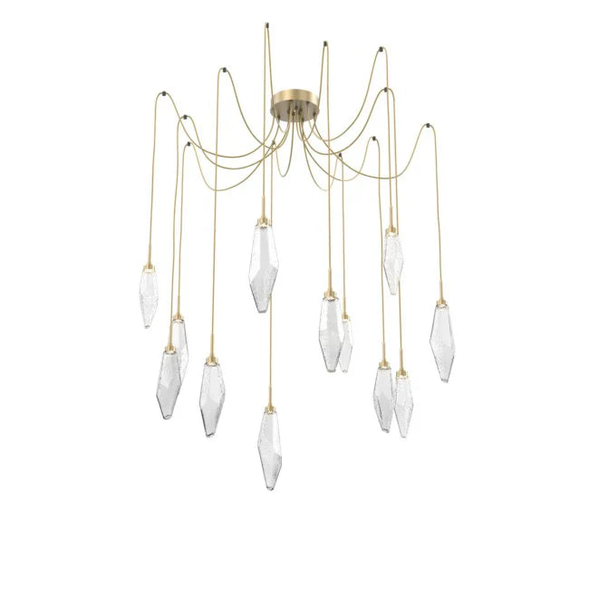 Rock Modern Crystal Swing Chandelier