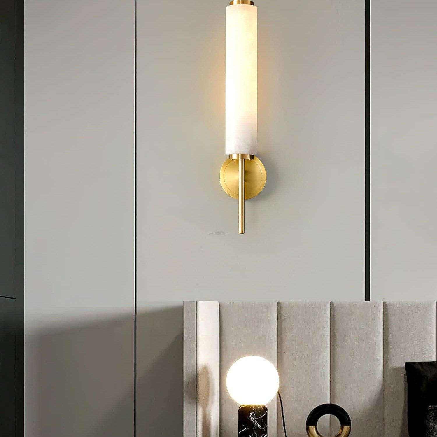 Brindisi Alabaster Wall Sconce - Luxehomezone