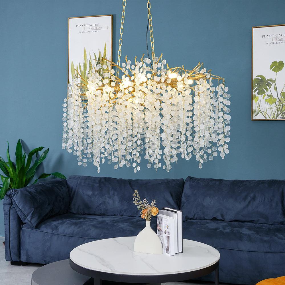 Shiro Noda Crystal Type Chandelier - Branch-1-Luxehomezone