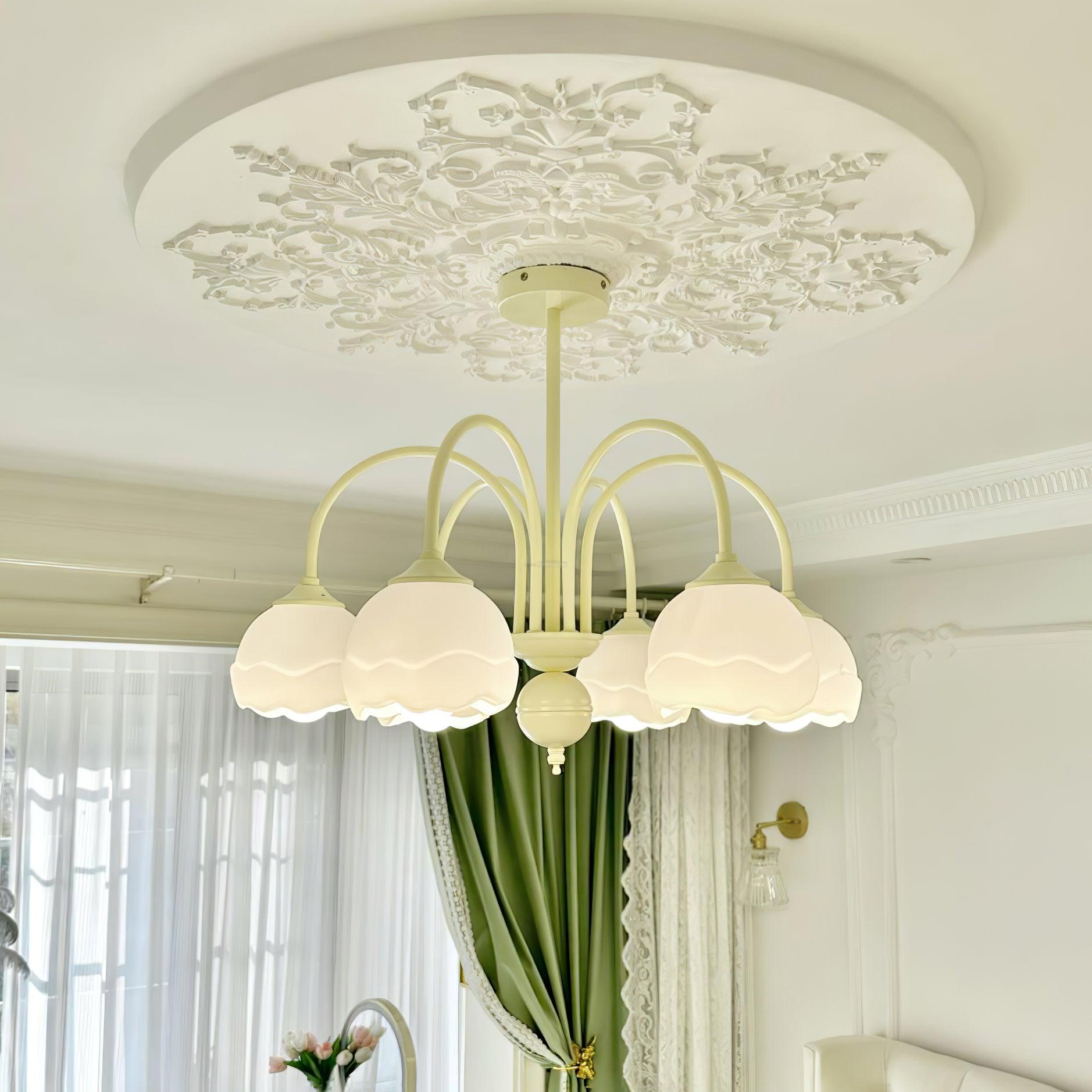 Creamy Chandelier with 5/6/8 heads - Zahara-1-Luxehomezone