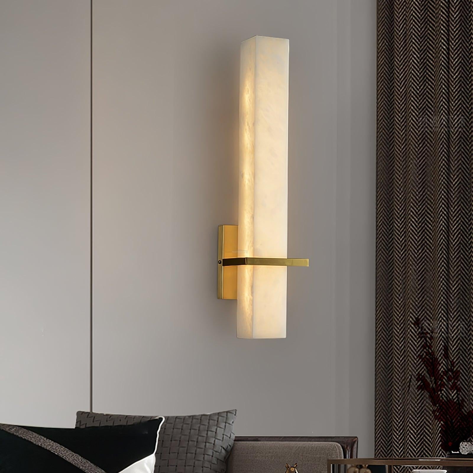 Milan Alabaster Wall Sconce Style A - Alabaster, Alabaster Wall Lamp-1-Luxehomezone