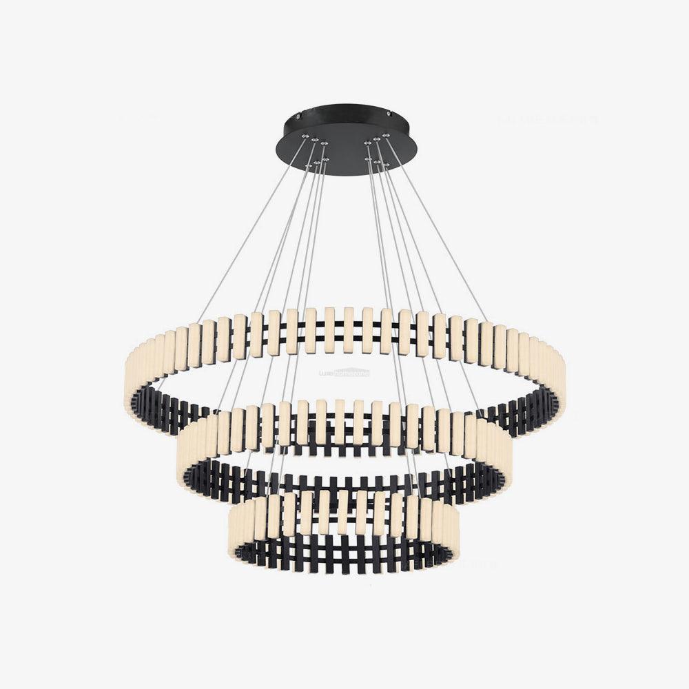 Hanging LED Chandelier ∅ 15.7″ - ring-1-Luxehomezone