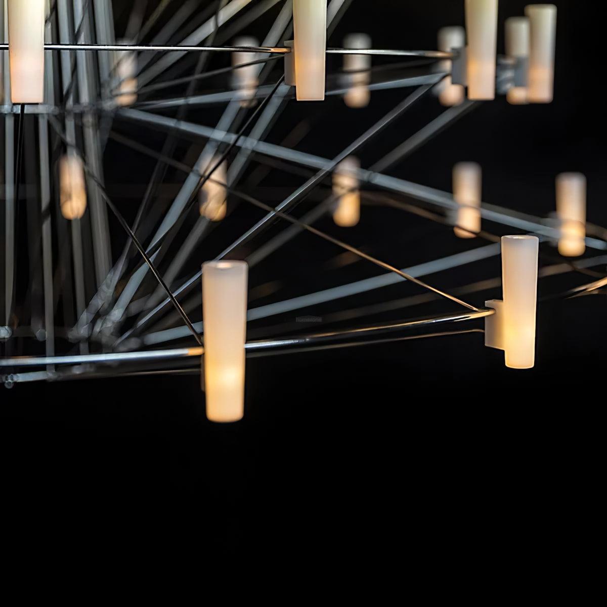 Sky Ballet Candle Chandelier ∅ 33.5″ ~∅ 39.8″ - Candle-1-Luxehomezone