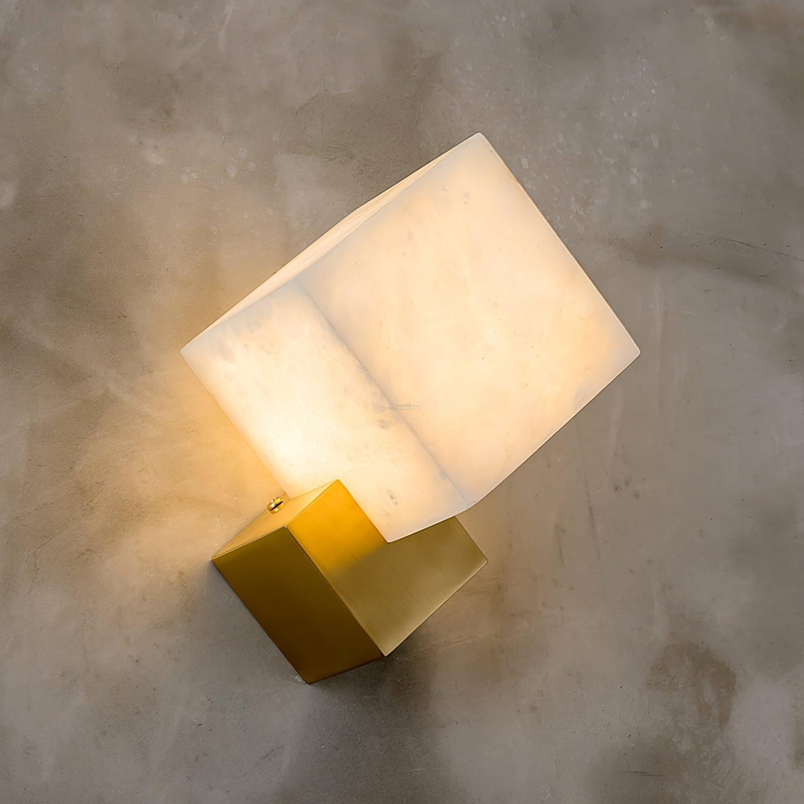 Gatsby Alabaster Wall Sconce - Alabaster, Alabaster Wall Lamp-1-Luxehomezone