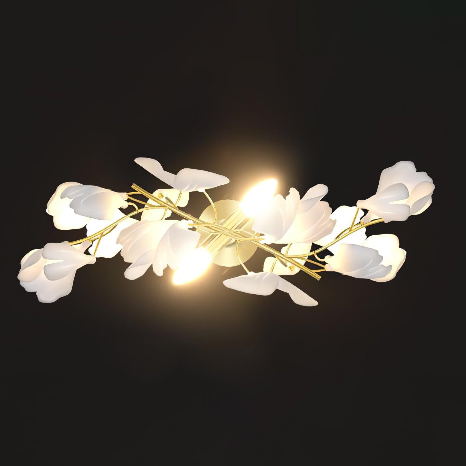 Gingko Wall Lamp with Flower - Gingko, Gingko Chandelier-1-Luxehomezone
