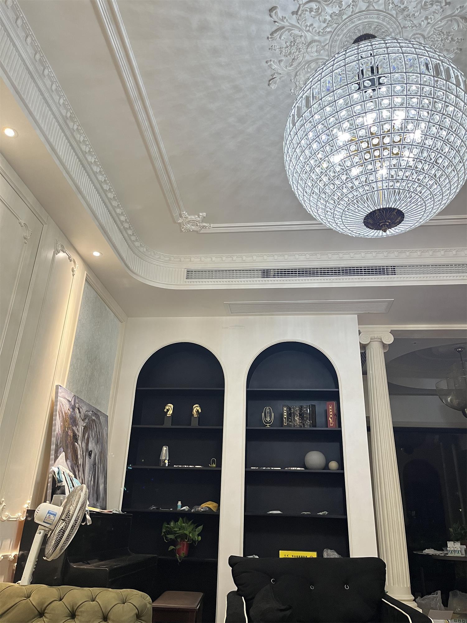 Traditional Globe Chandelier - Classic, Crystals-1-Luxehomezone