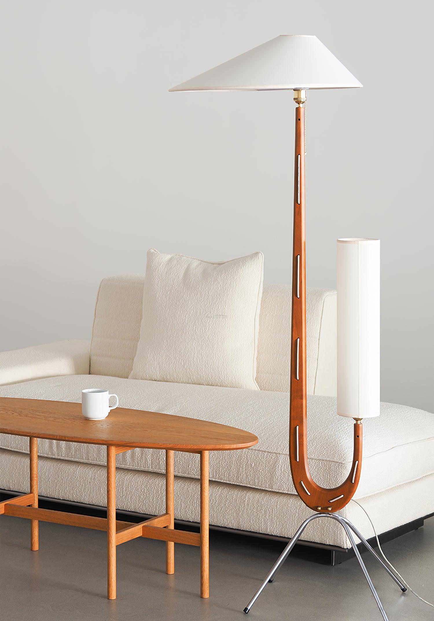 Giraffe Floor Lamp ∅ 21.6″ - Wood-1-Luxehomezone