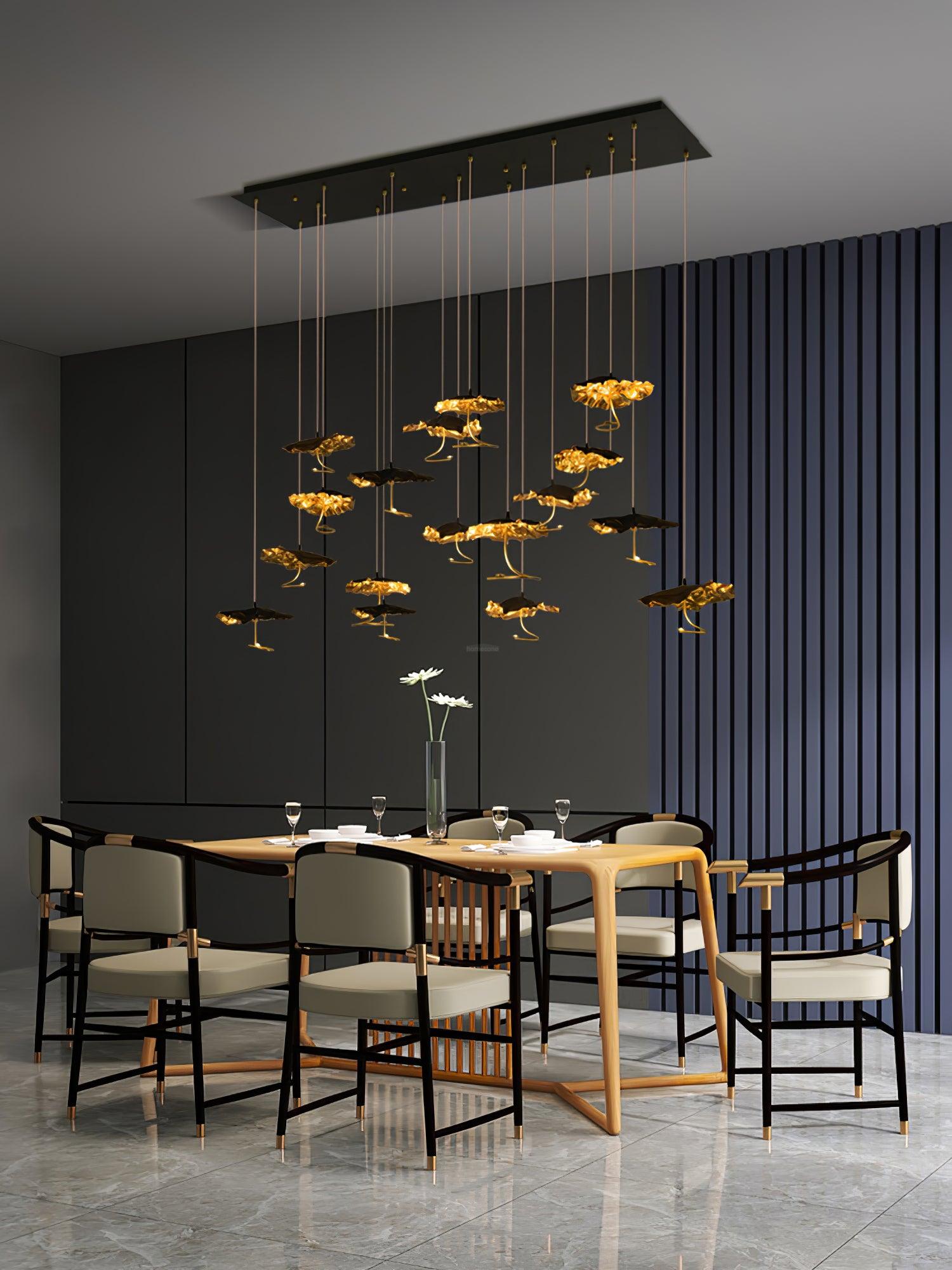 Brass Aviary Constellation Chandelier with 1/3/6/10/17/22 heads - Helia-1-Luxehomezone