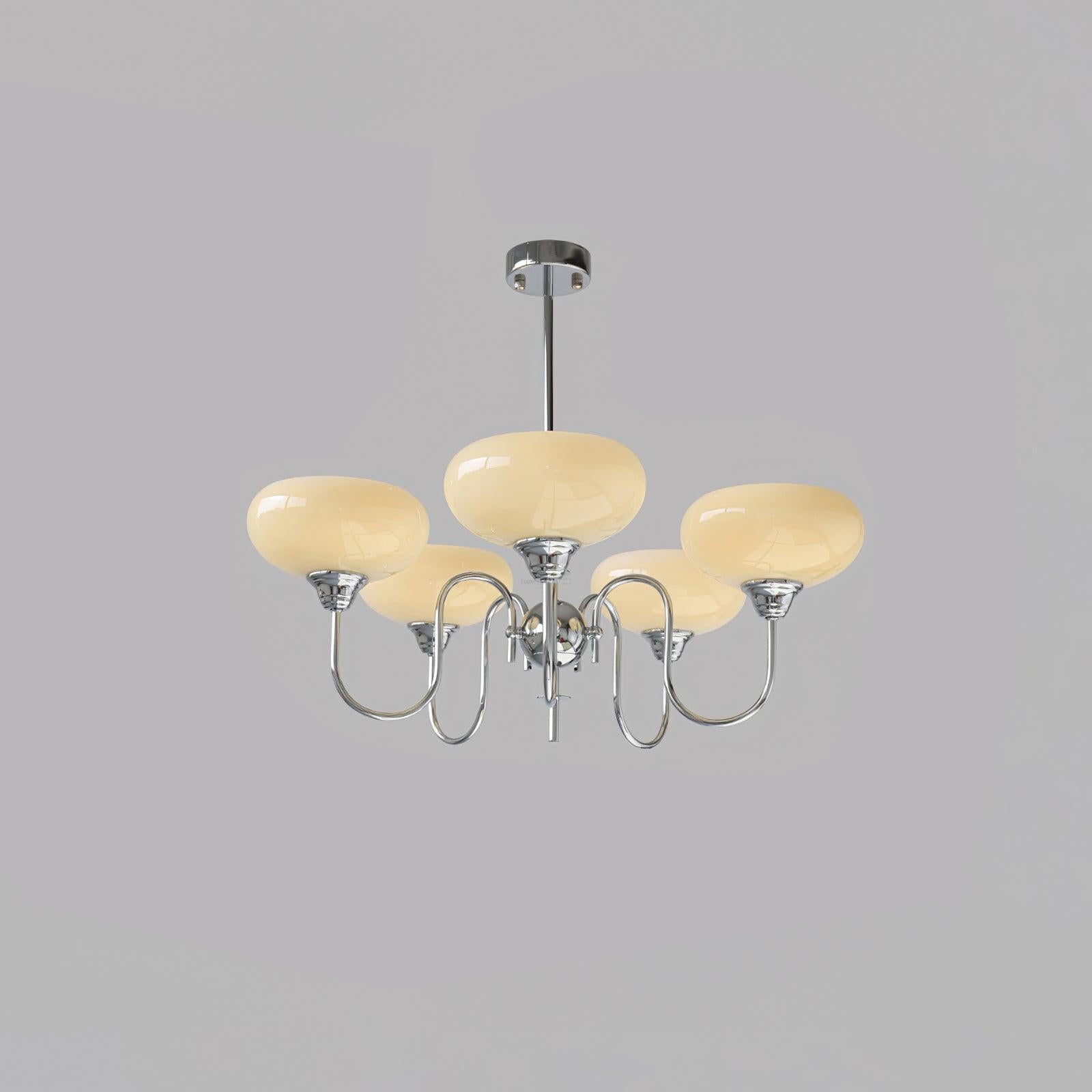 Creamy Persimmon Chandelier - Glass Chandelier, Persimmon-1-Luxehomezone