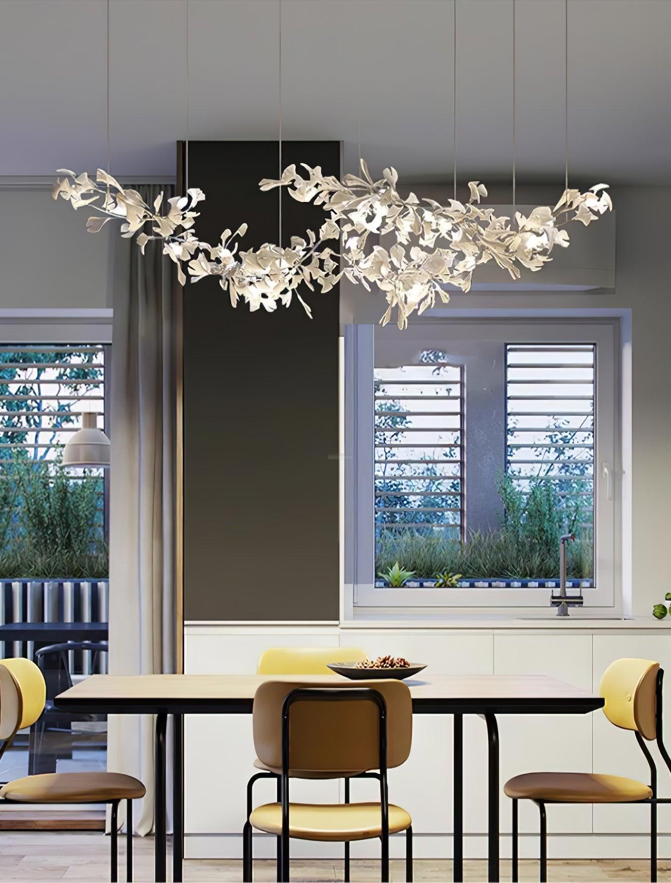 Gingko Chandelier with Double Layer Combination - Gingko, Gingko Chandelier-1-Luxehomezone