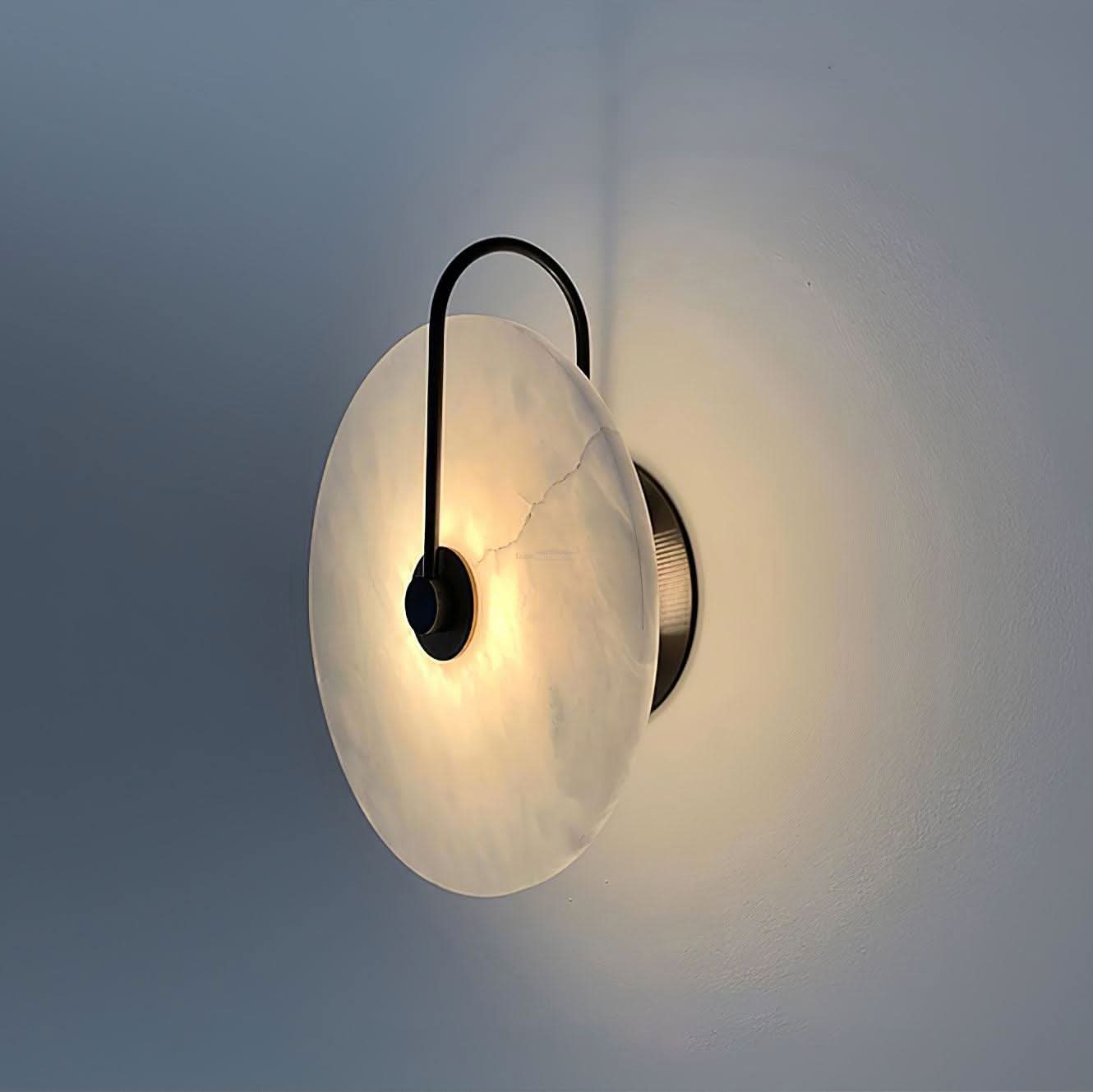 Alabaster LED Wall Lamp 6''/8''/10''/12'' - Luxehomezone