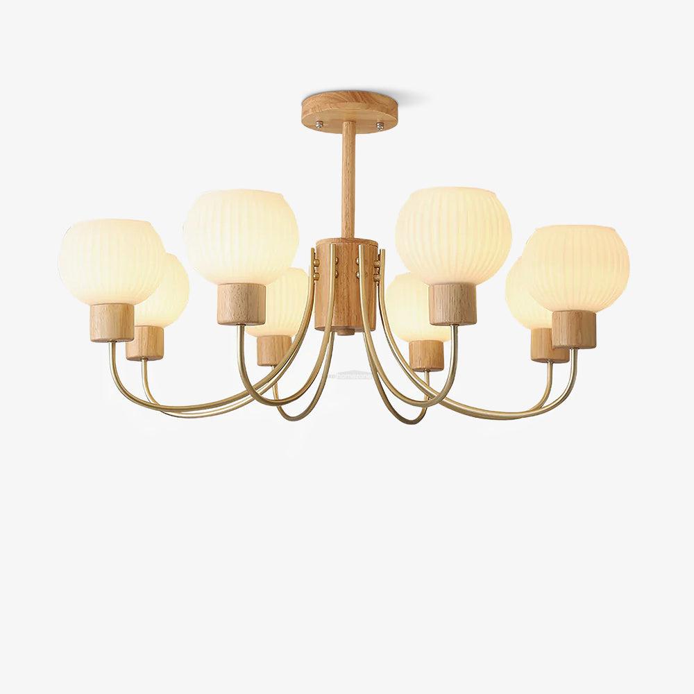 Donnelly Wooden Chandelier with6/8 heads - Luxehomezone