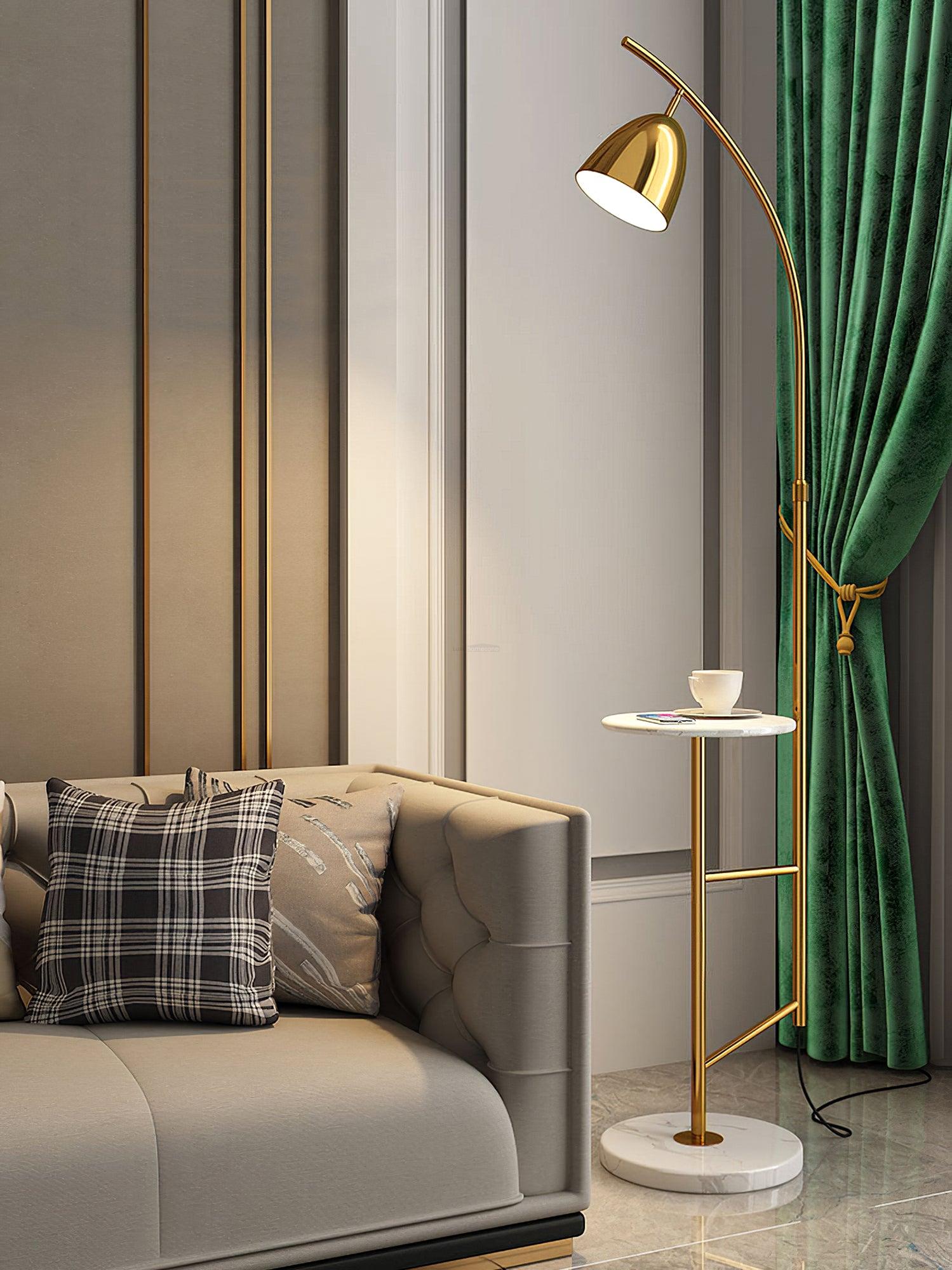 Rani Floor Lamp W 13.8″ - Bent-1-Luxehomezone