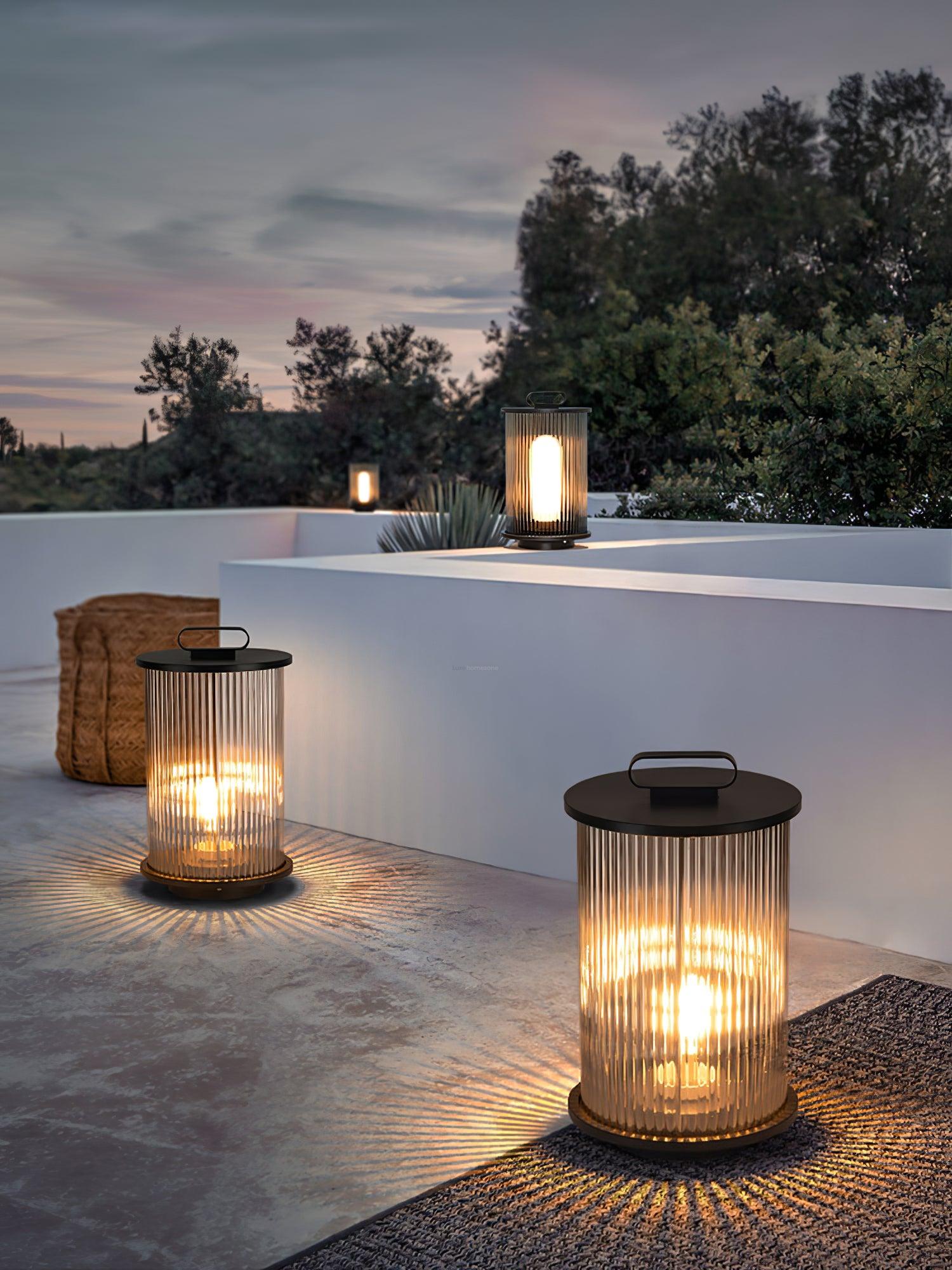 Ambient Line Lantern Garden Floor Lamp - Canister-1-Luxehomezone