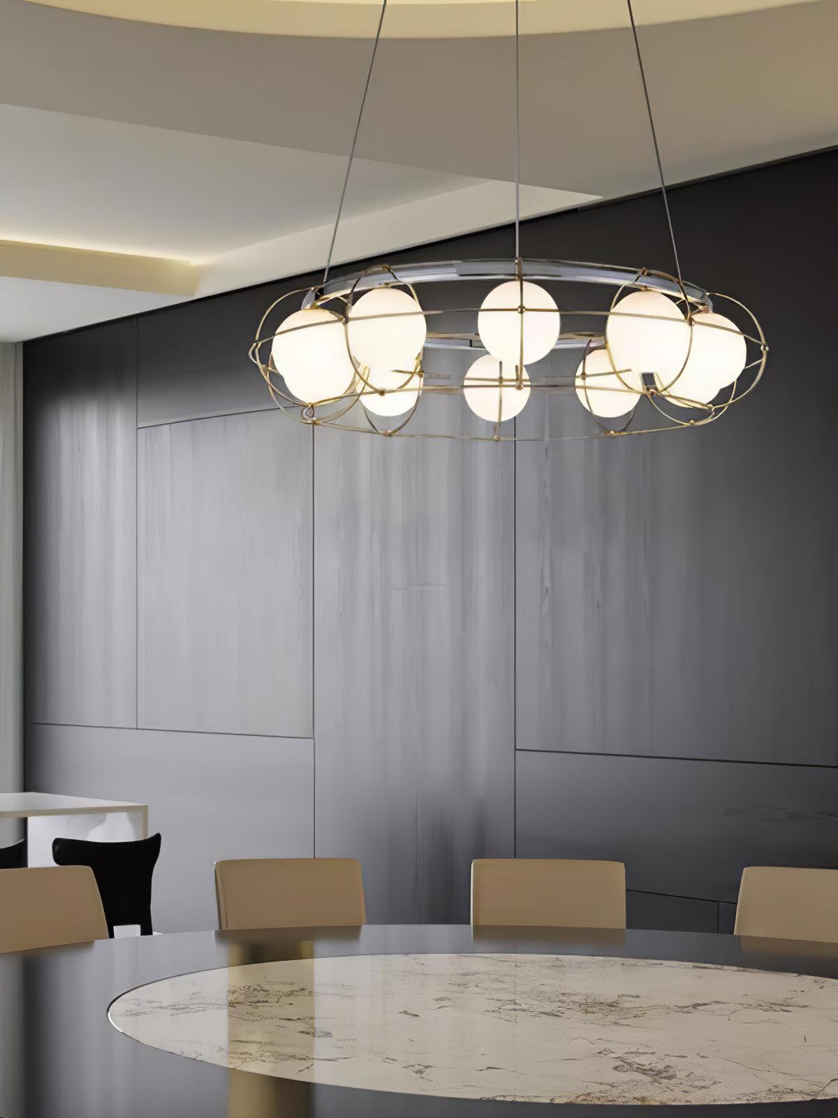Maytoni Round/Linear Chandelier - Bend-1-Luxehomezone