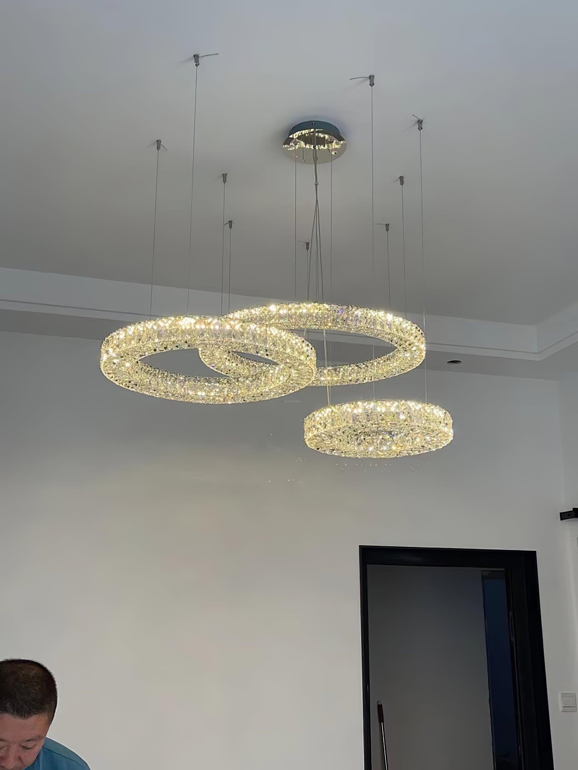 Spiridon Crystal Chandelier ∅ 15.7″~39.4'' - Crystals-1-Luxehomezone