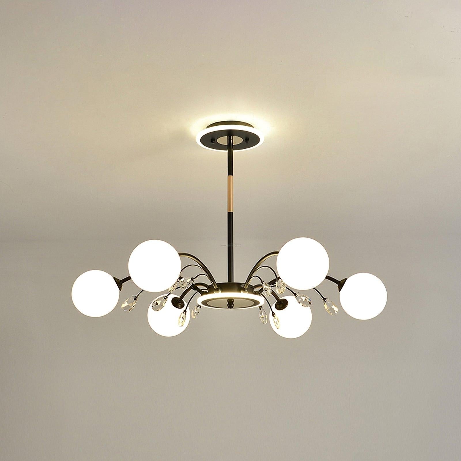 Glamorous Glass Raindrop Chandeliers with 6/8/10/12/16 heads - Bend-1-Luxehomezone