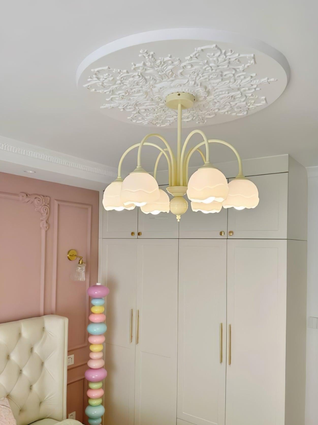Creamy Chandelier with 5/6/8 heads - Zahara-1-Luxehomezone