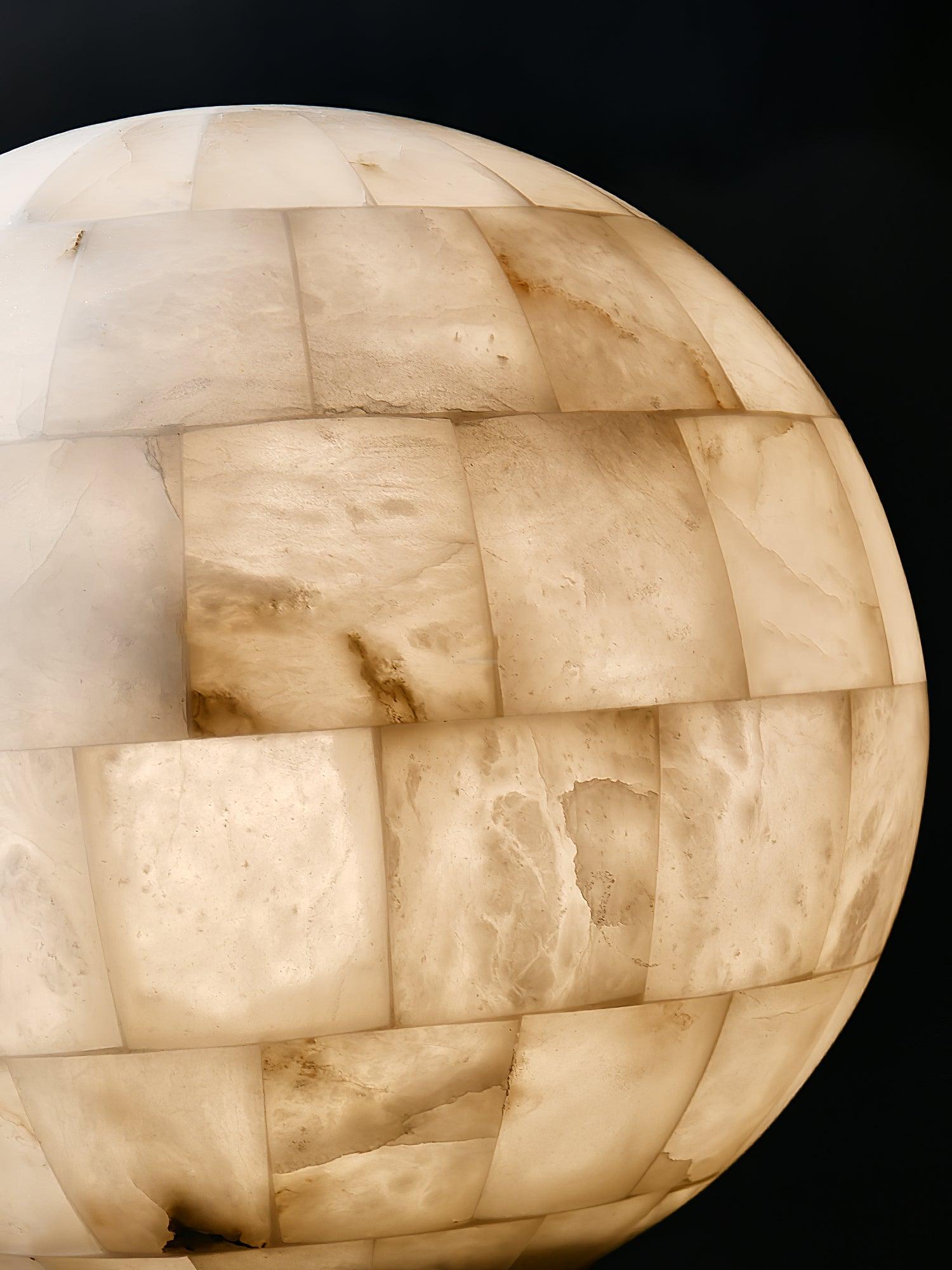 Alabaster Ball Pendant Light - Alabaster, Alabaster Pendant-1-Luxehomezone