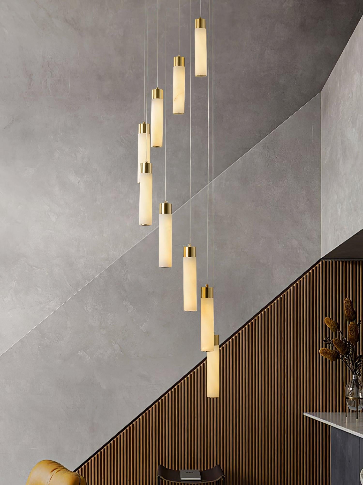 Celestial Alabaster Cascade Chandelier with 5/7/9/12/16/18/24/32 heads - Luxehomezone