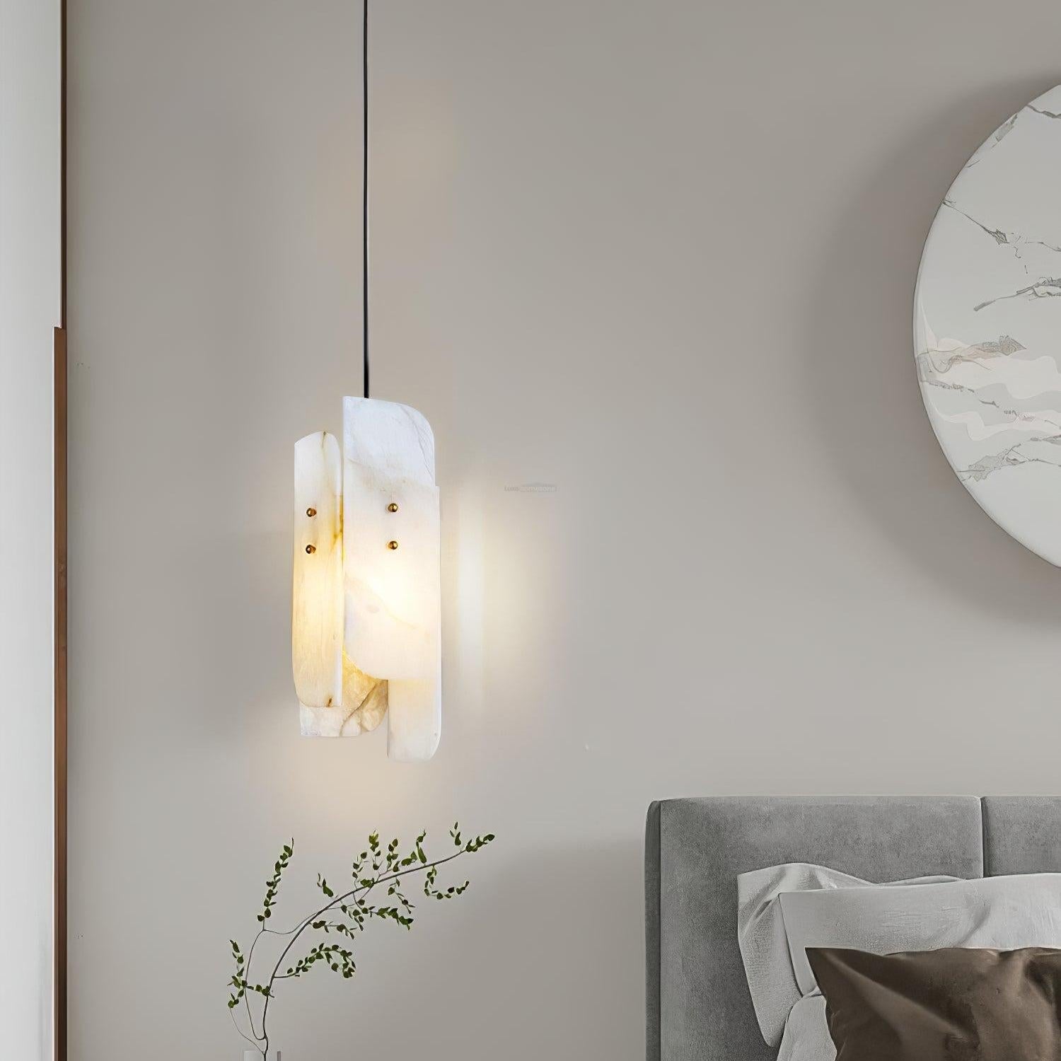 Megalith Alabaster Mini  Pendant Light - Alabaster, Alabaster Pendant-1-Luxehomezone