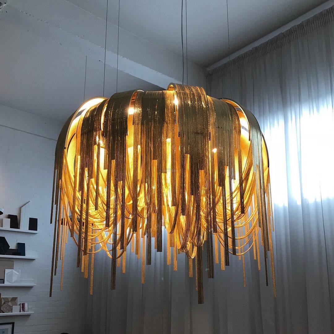 Length Chains Chandelier ∅ 23.6″ - Tassel-1-Luxehomezone
