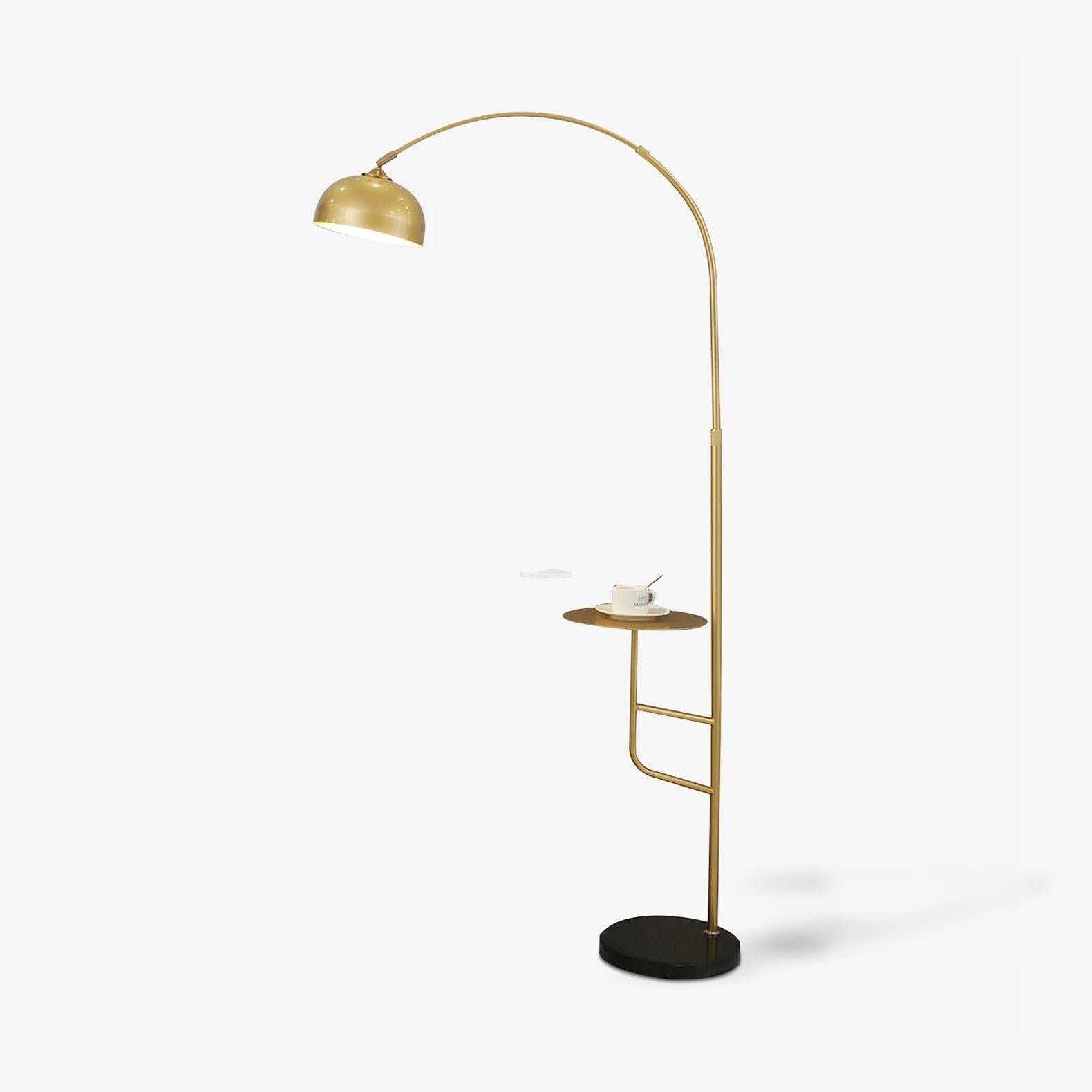 Arc Bell Floor Lamp  ∅ 11″ - Bent-1-Luxehomezone