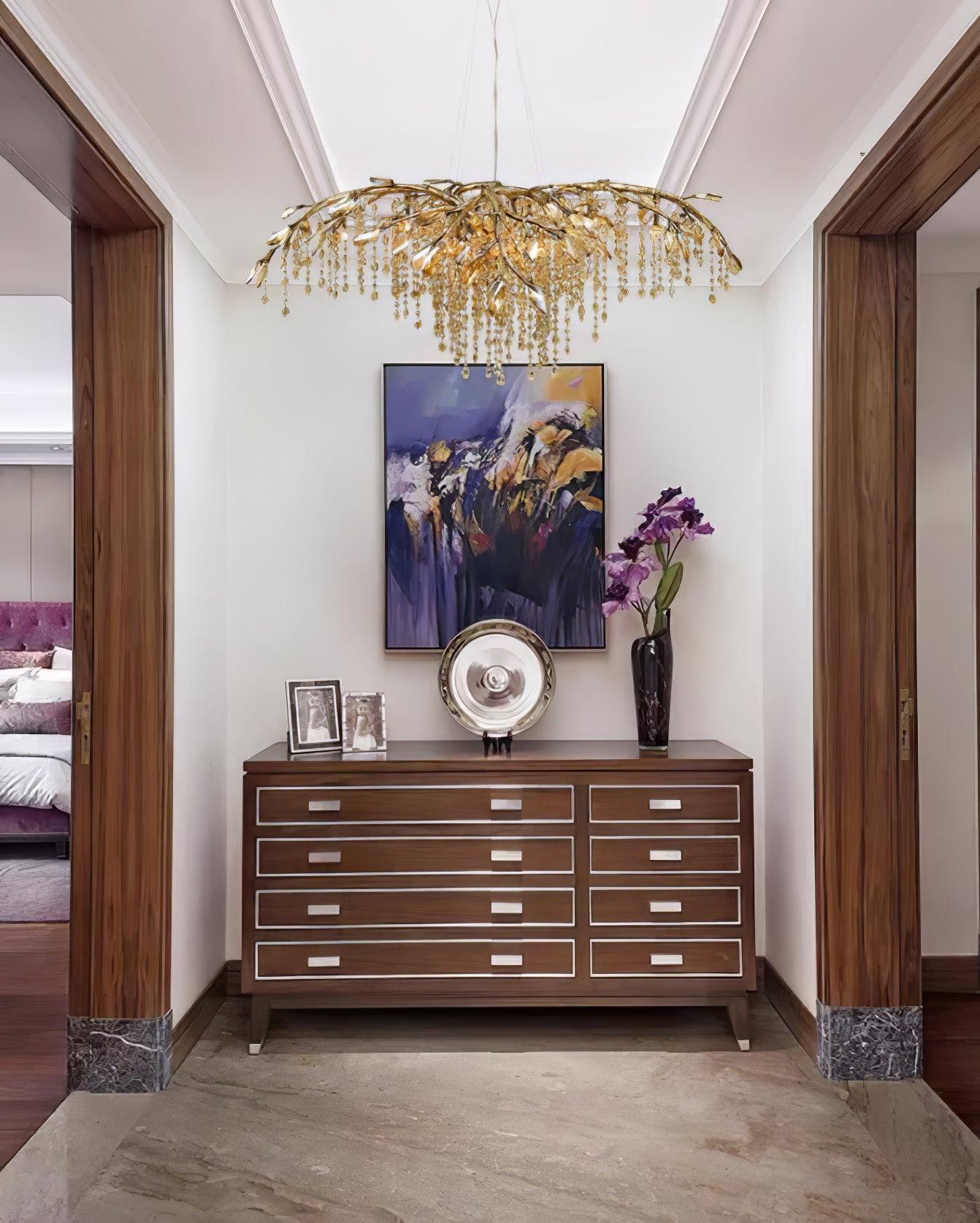 Autumn Twilight Round/Linear Chandelier - Branch-1-Luxehomezone