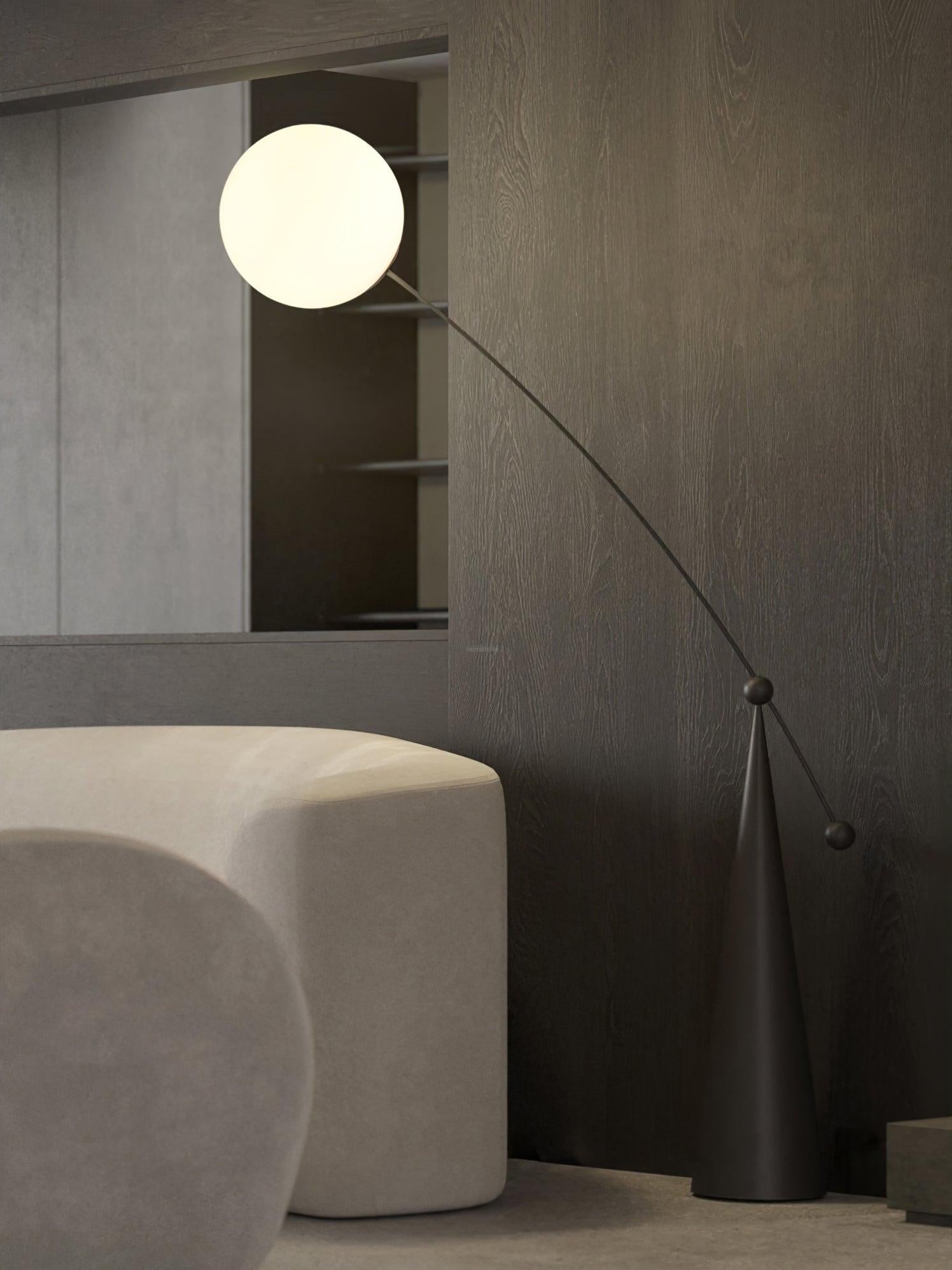 Opal Arc Floor Light - Bent-1-Luxehomezone