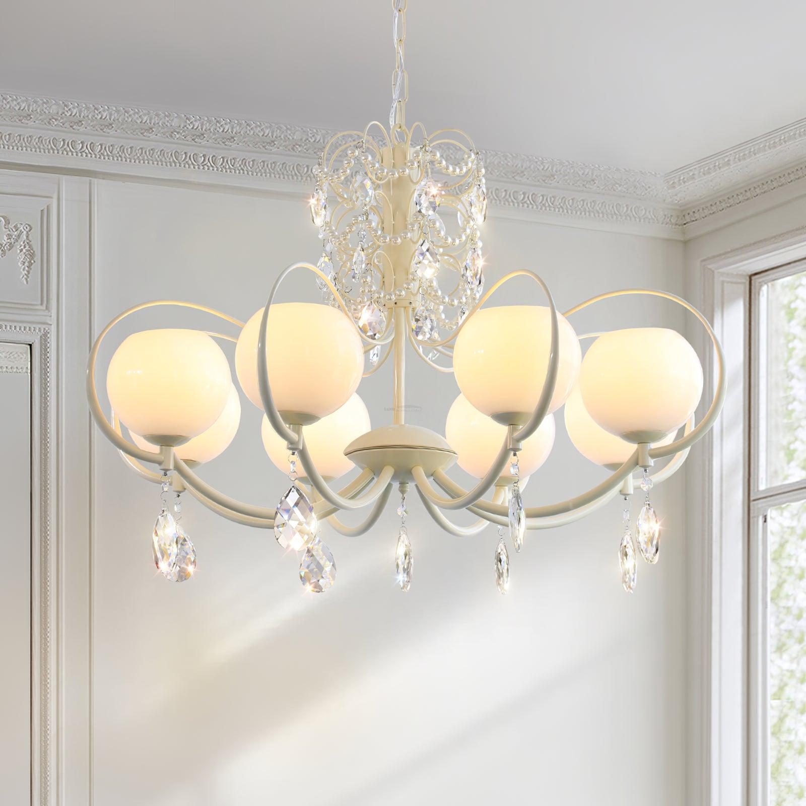 Doria Crystal Chandelier with 6/8/10 heads - Luxehomezone