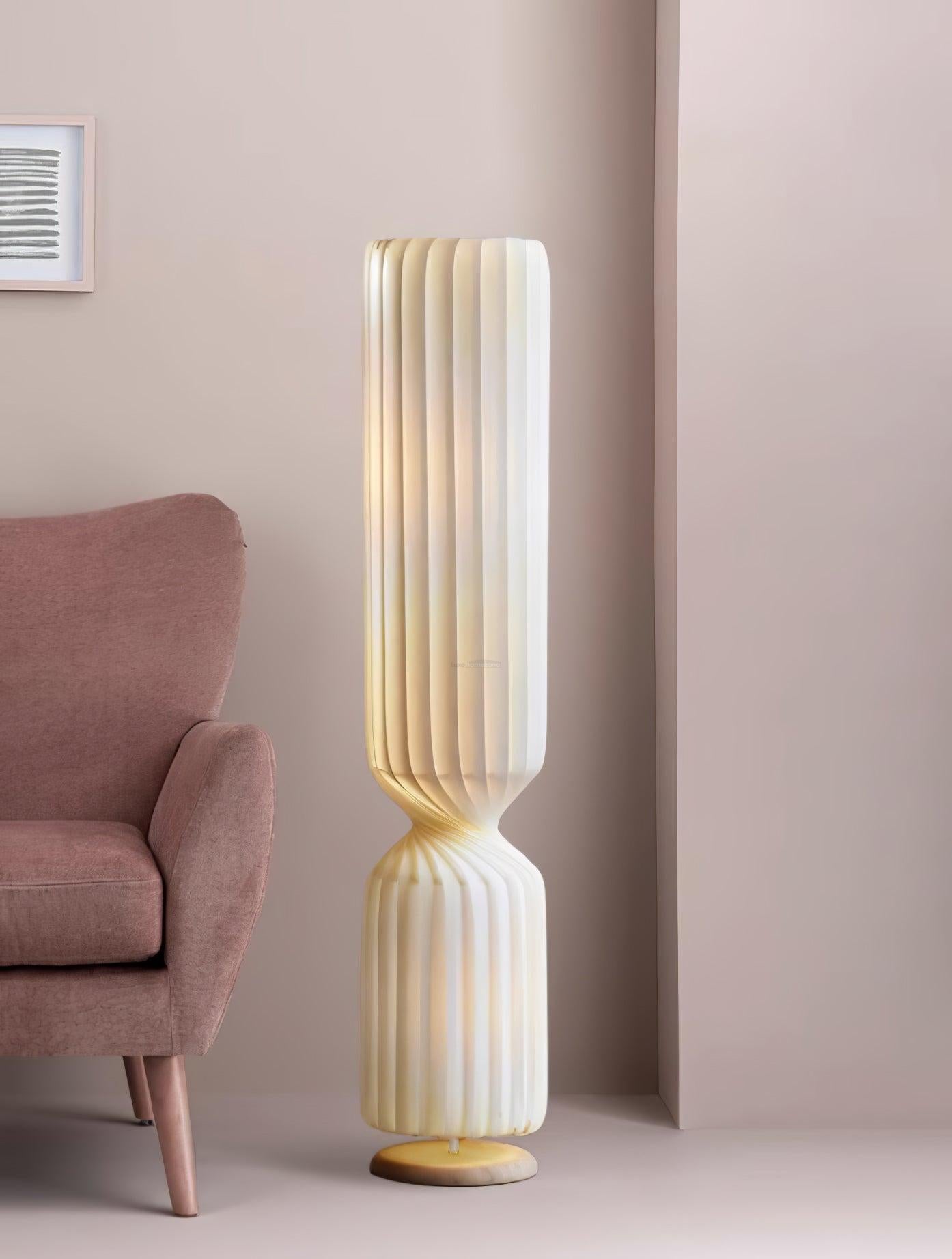 Twist Floor Lamp  ∅ 9.8″ - Pillar-1-Luxehomezone