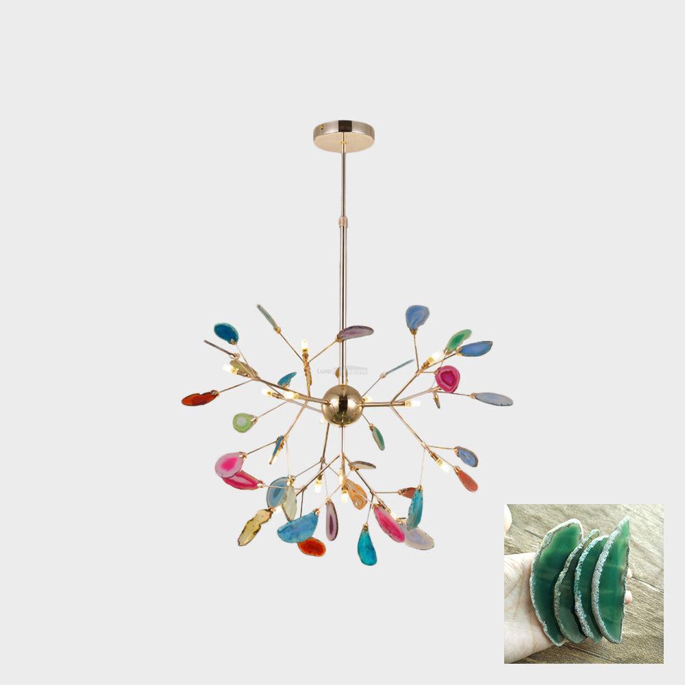 Agate Flake Chandelier with 4/12/16/20 heads - Branch-1-Luxehomezone