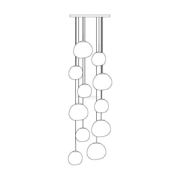Lava Round Pendant - Luxehomezone