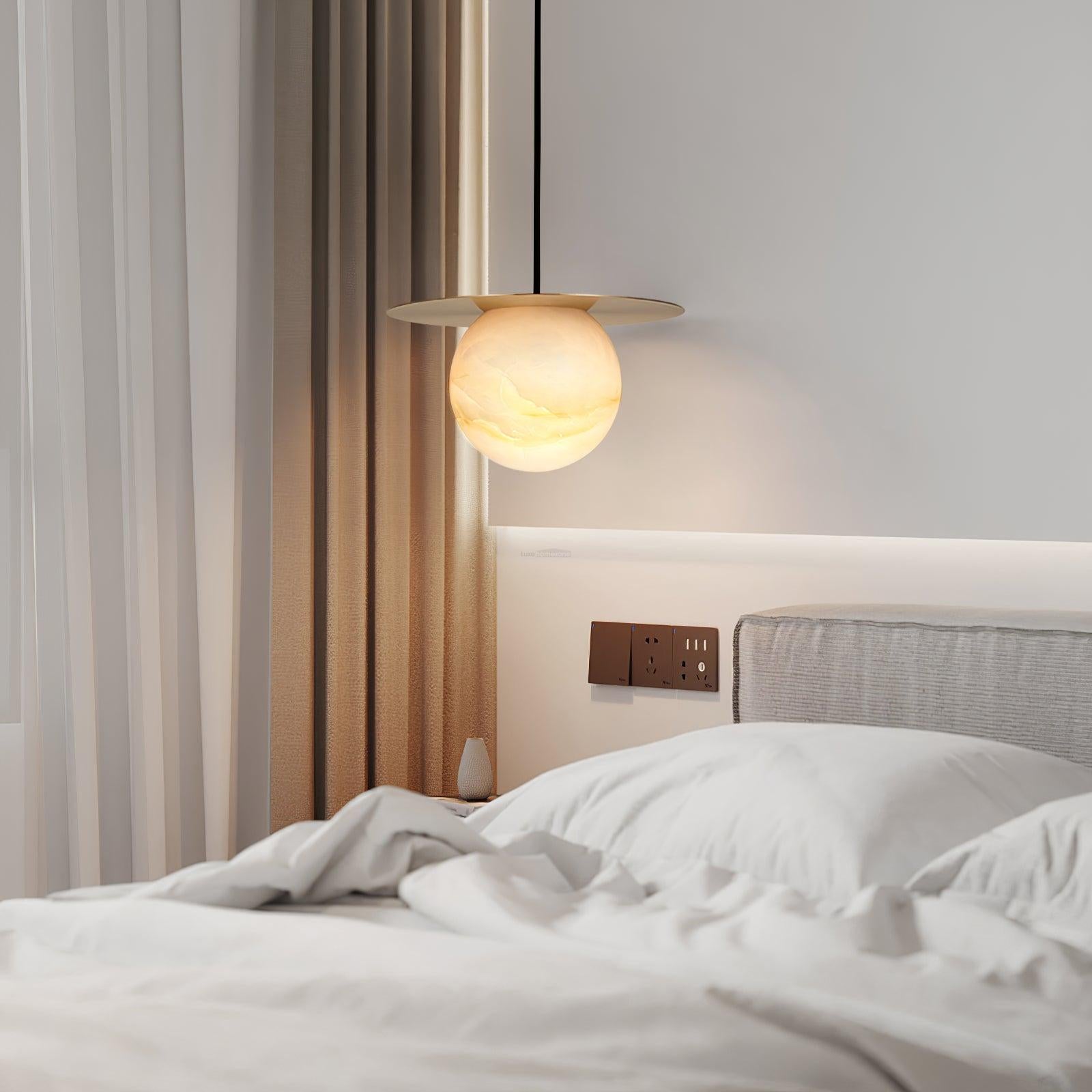 Borra Alabaster Pendant Light - Alabaster, Alabaster Pendant, Optimized-1-Luxehomezone