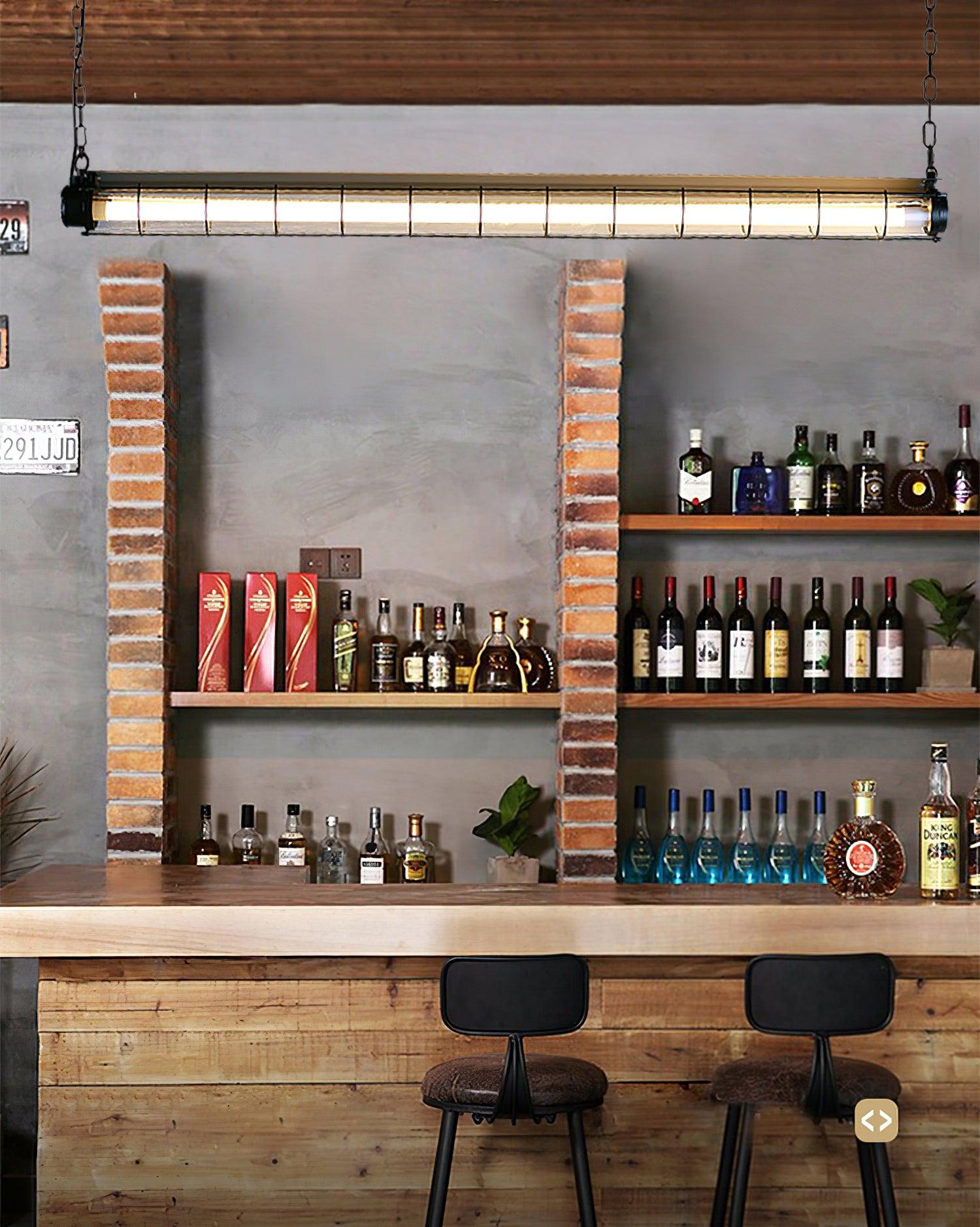 Artisan Glass Linearity Chandelier  L 48.8″ - Bar-1-Luxehomezone