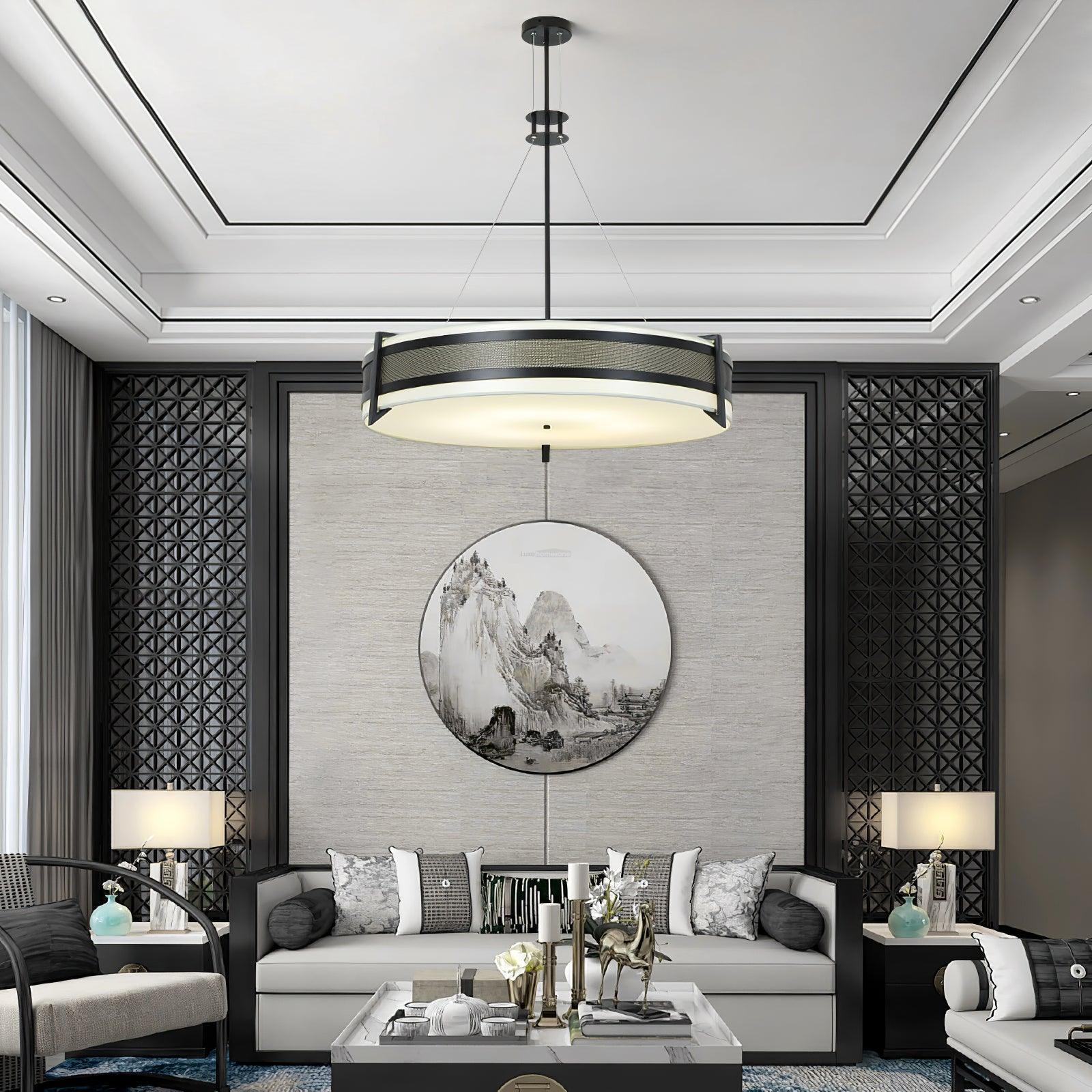 Pedesina Chandelier Φ 23.6″ - Pleated-1-Luxehomezone